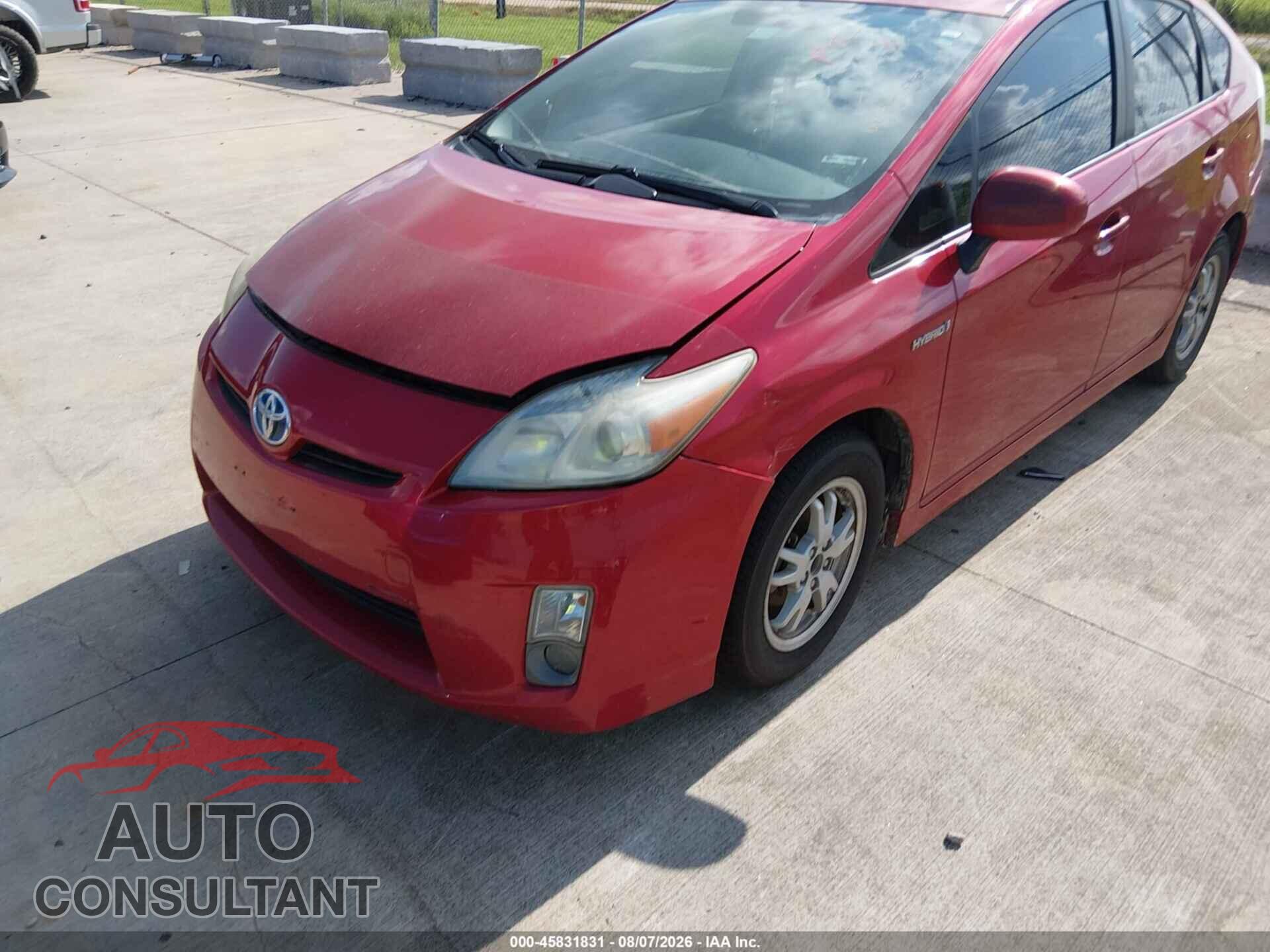 TOYOTA PRIUS 2011 - JTDKN3DU8B0315088