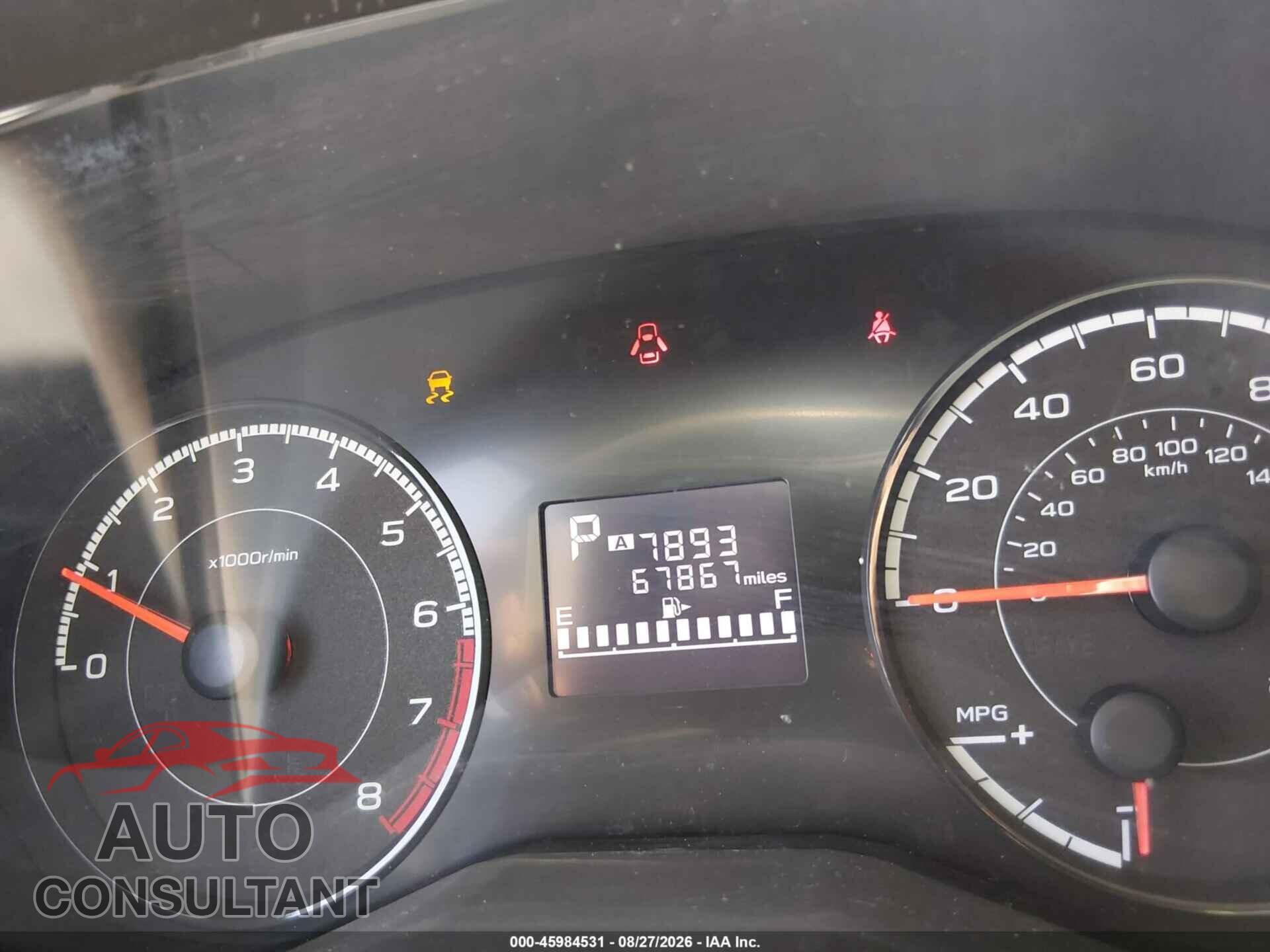 SUBARU IMPREZA 2019 - 4S3GTAA65K3725688