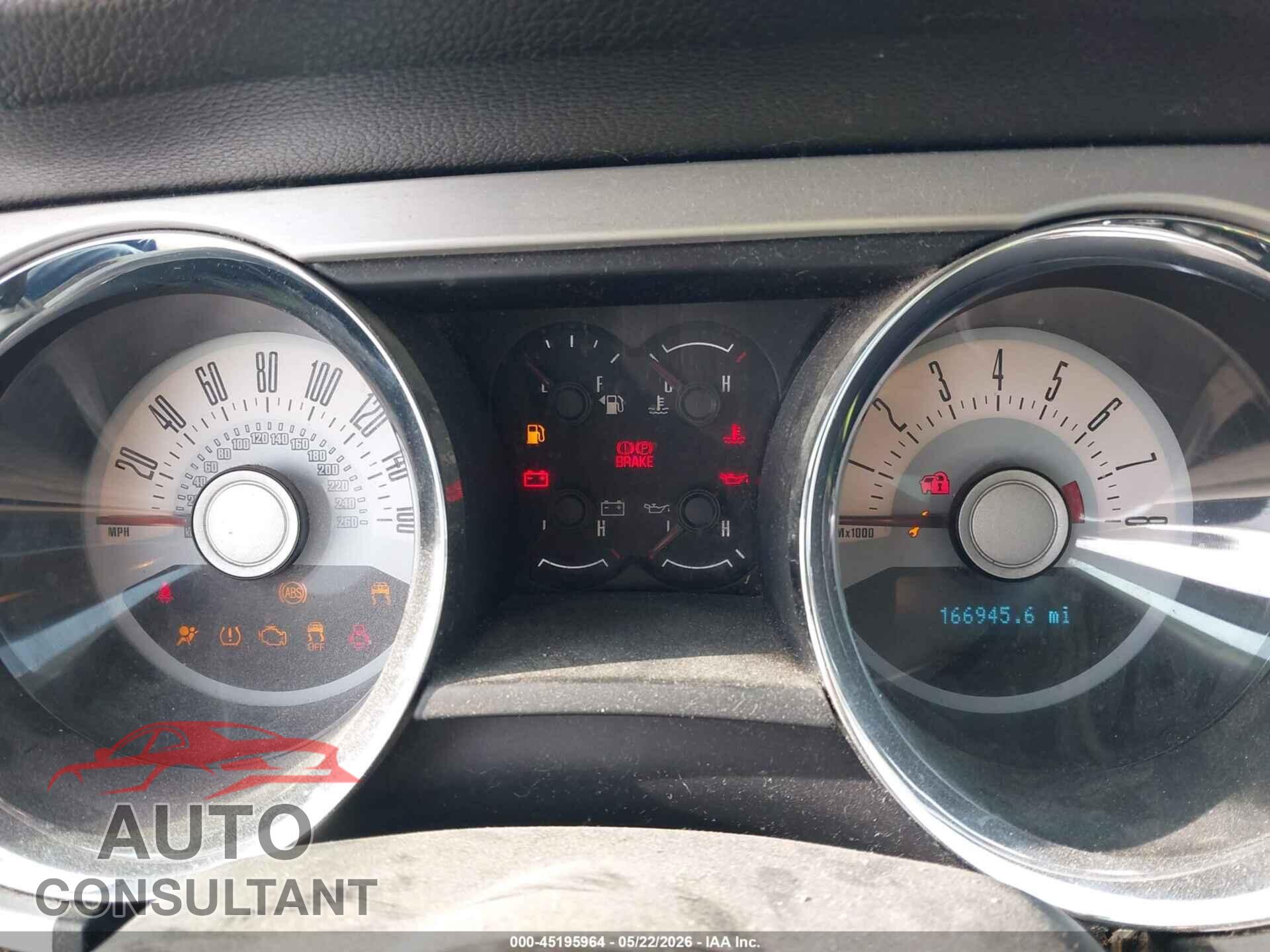 FORD MUSTANG 2011 - 1ZVBP8CF6B5133805