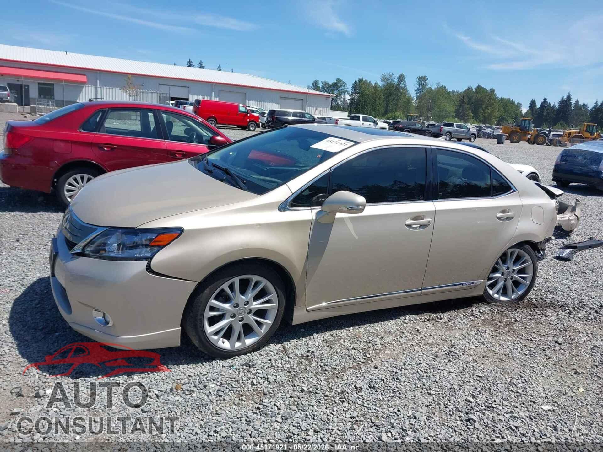 LEXUS HS 250H 2011 - JTHBB1BA9B2043045