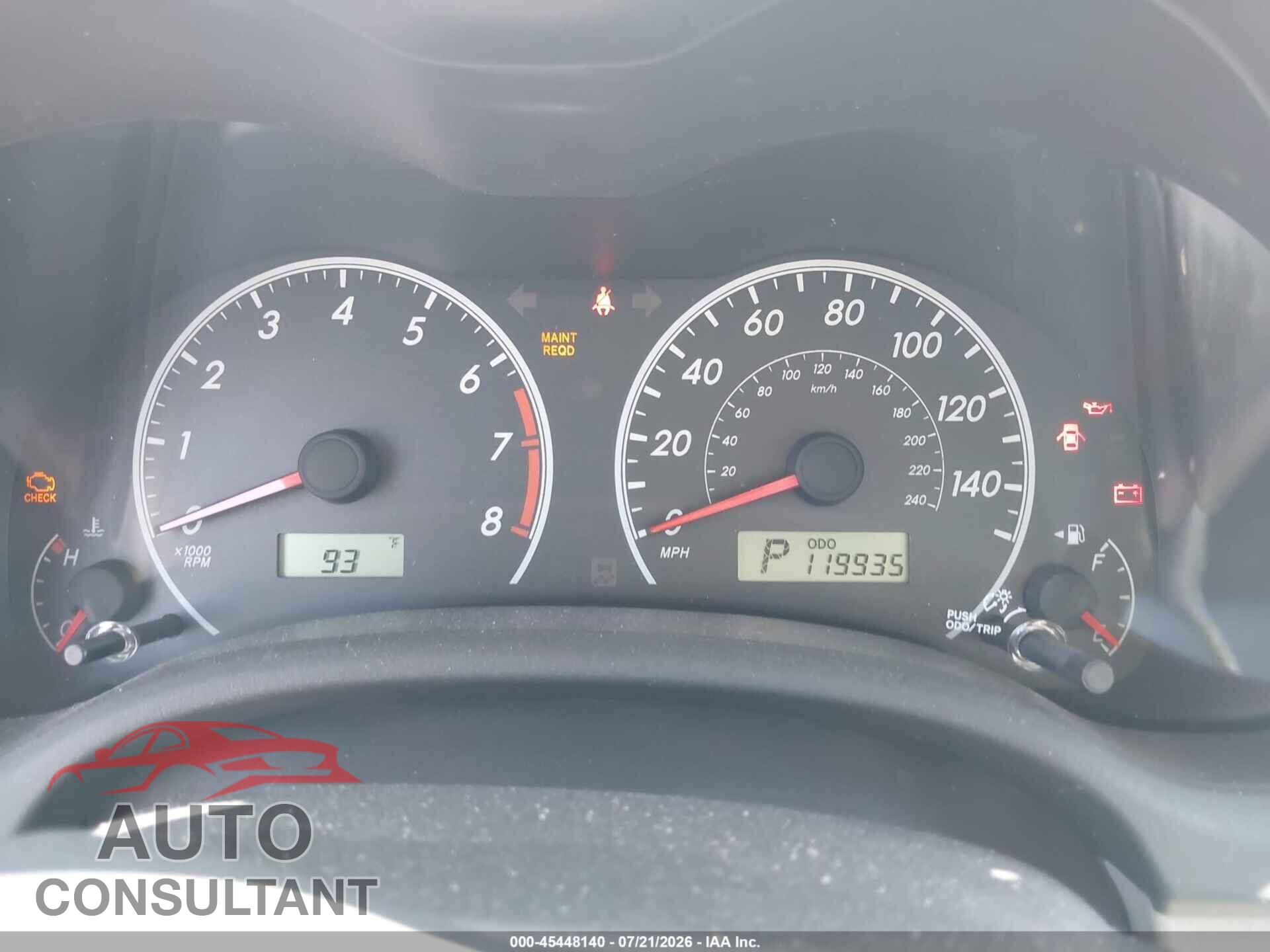 TOYOTA COROLLA 2013 - 2T1BU4EE2DC953717