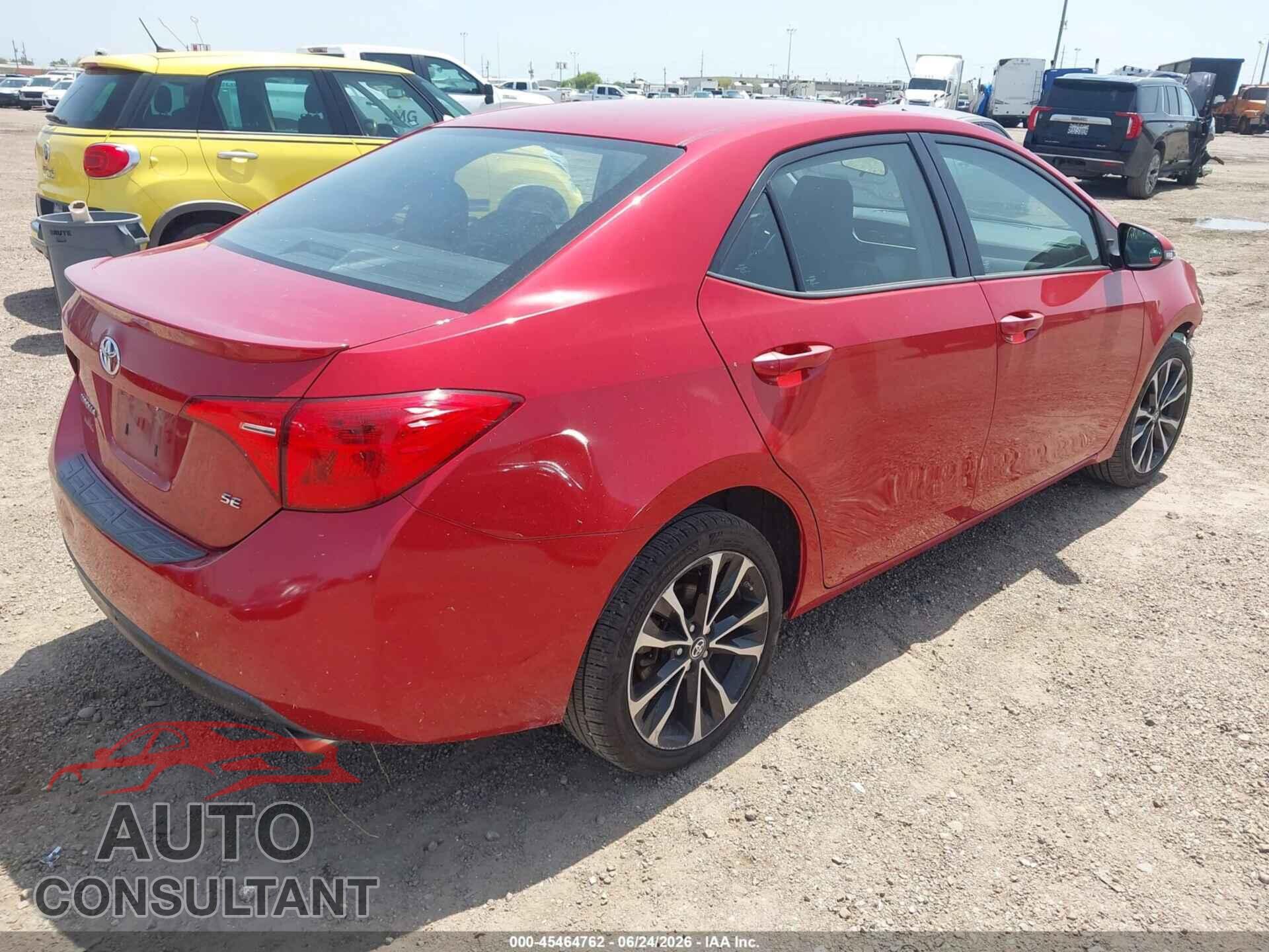 TOYOTA COROLLA 2017 - 2T1BURHEXHC869319