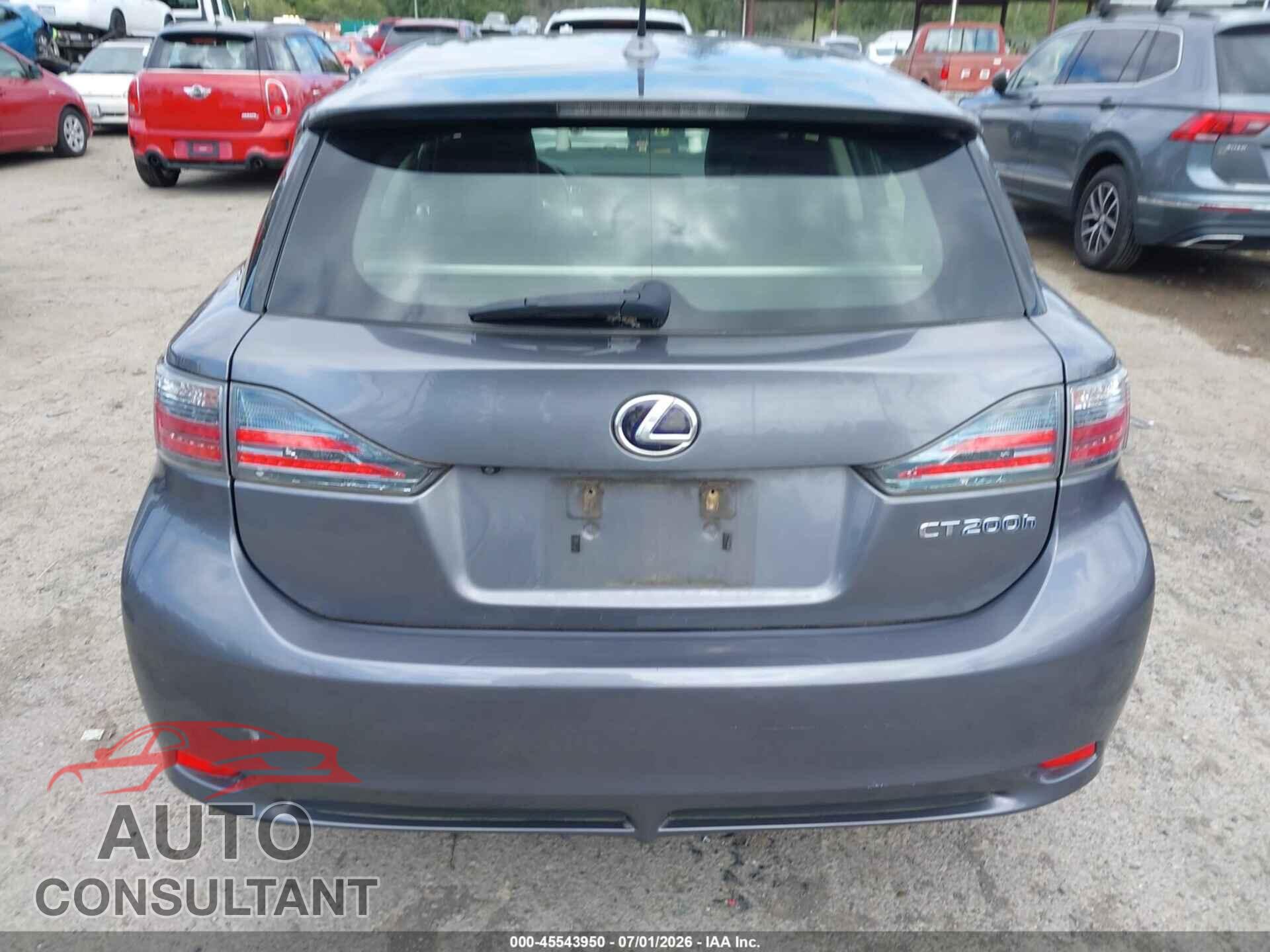 LEXUS CT 200H 2013 - JTHKD5BH9D2132809