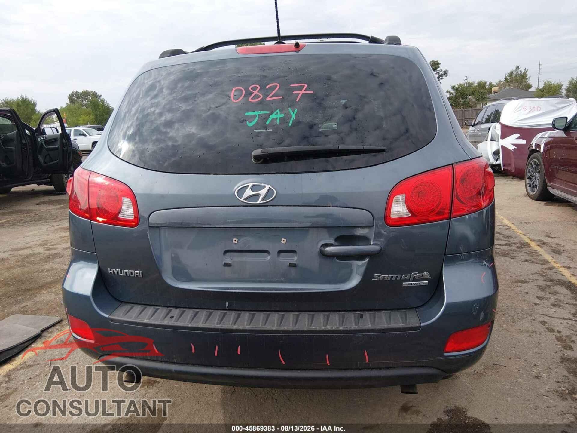 HYUNDAI SANTA FE 2009 - 5NMSG73D29H260683