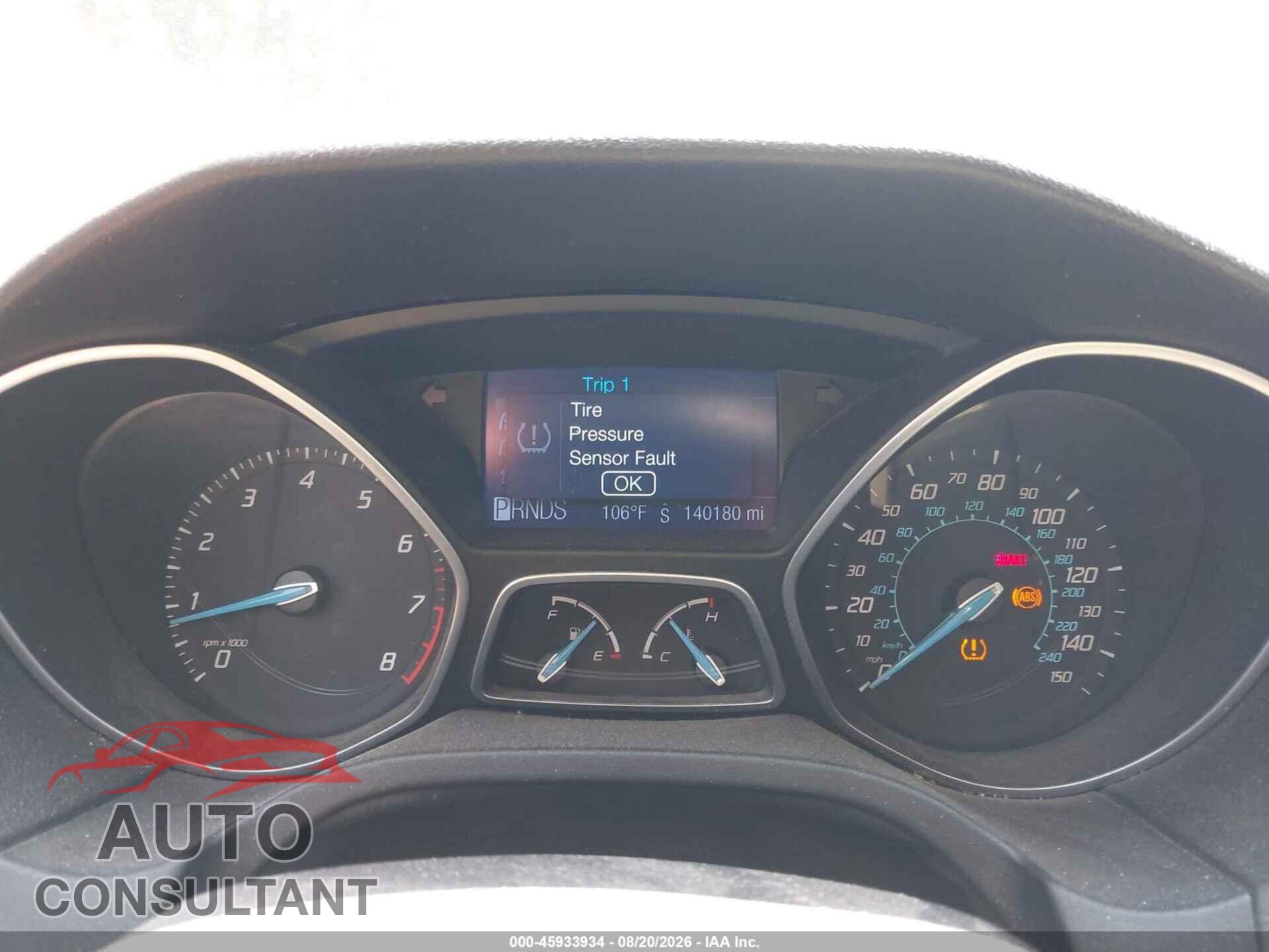 FORD FOCUS 2012 - 1FAHP3F29CL312108
