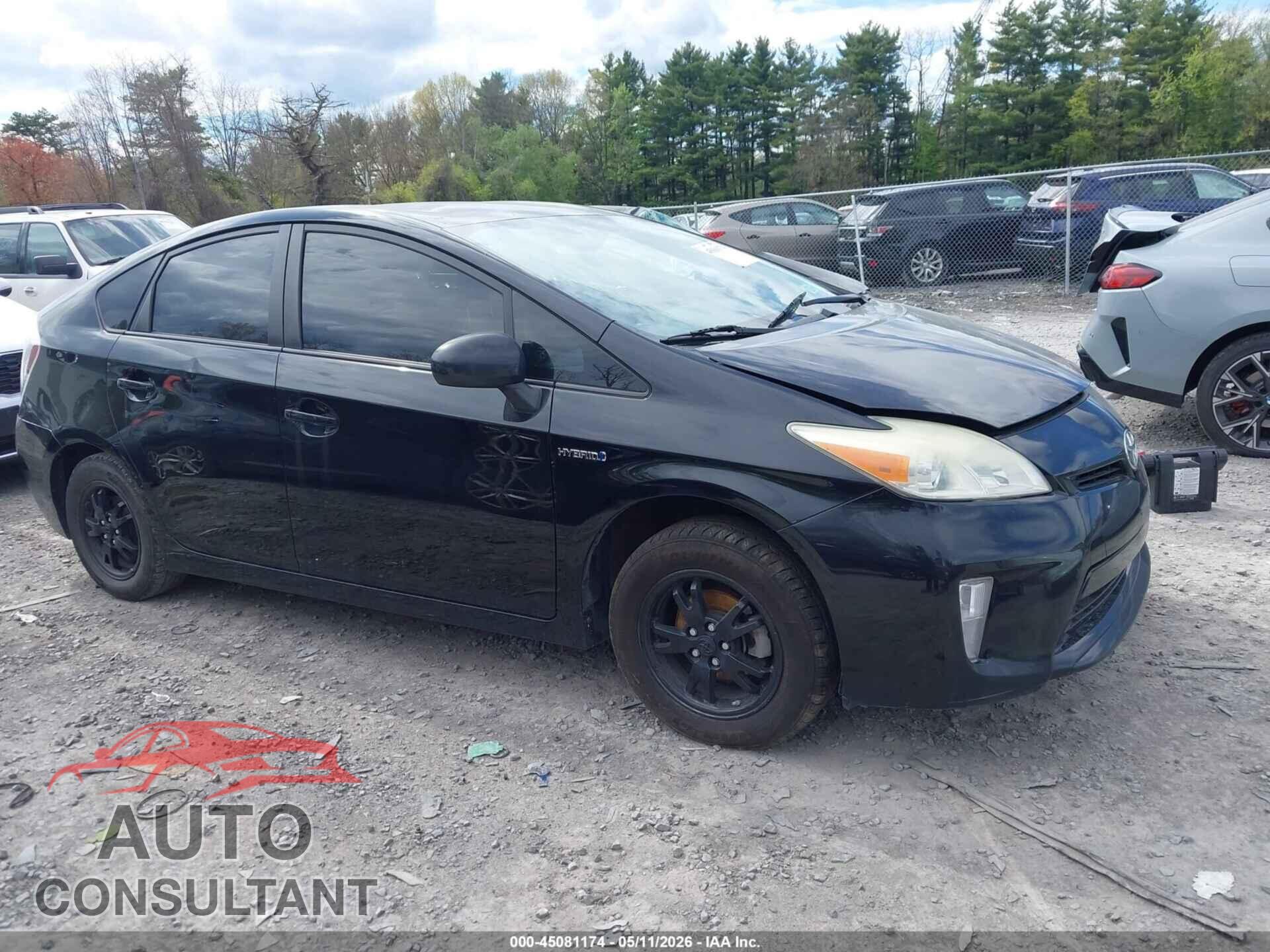TOYOTA PRIUS 2012 - JTDKN3DU7C5382009