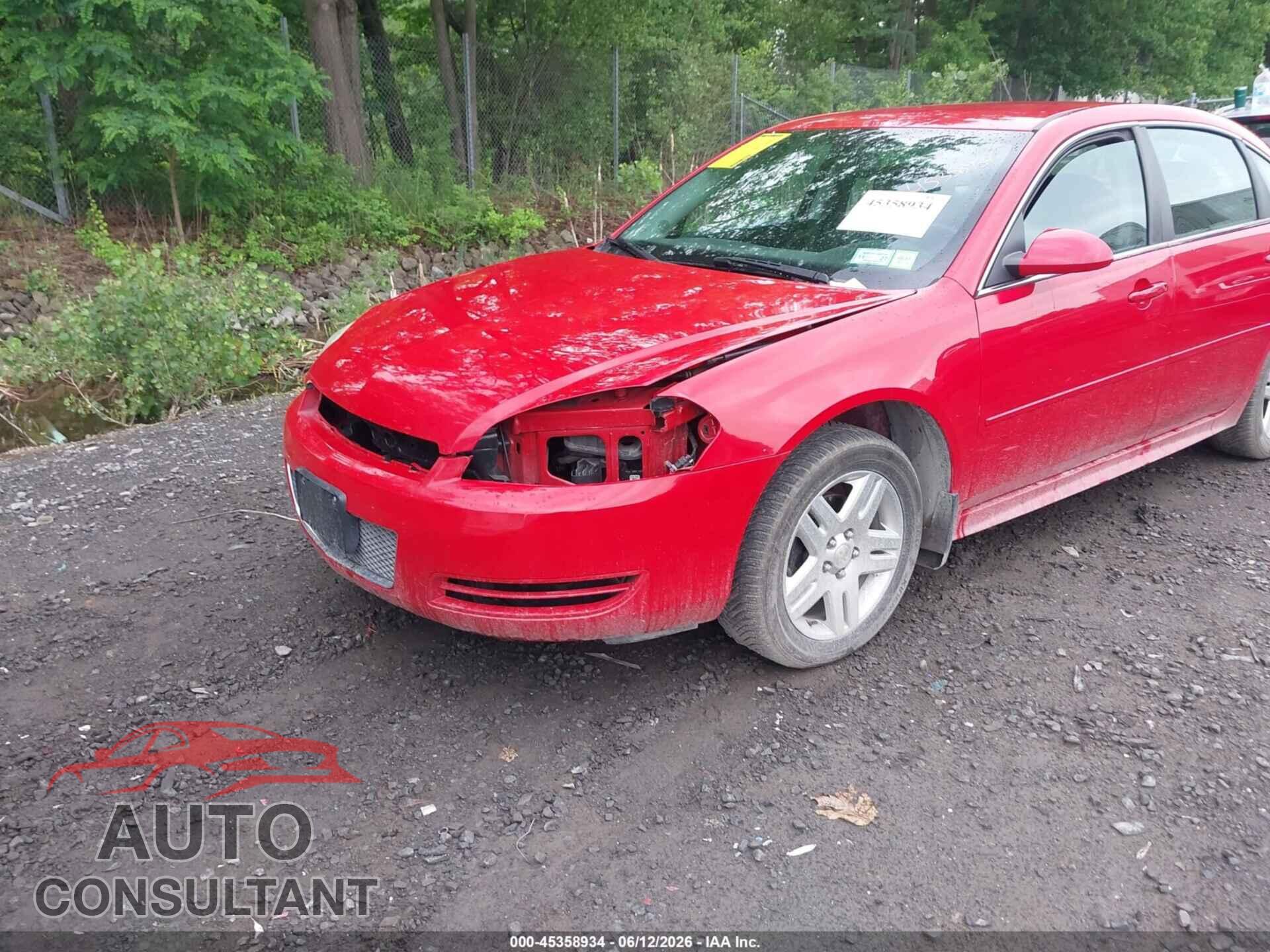 CHEVROLET IMPALA 2012 - 2G1WB5E31C1135722