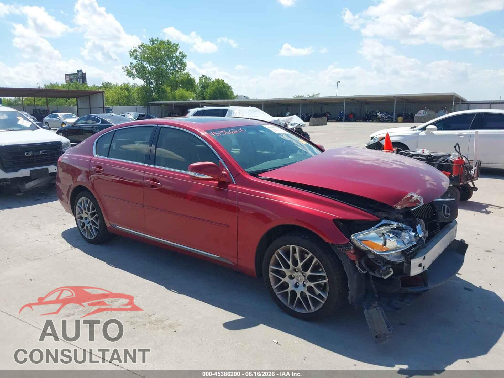 LEXUS GS 350 2010 - JTHCE1KS2A0024786