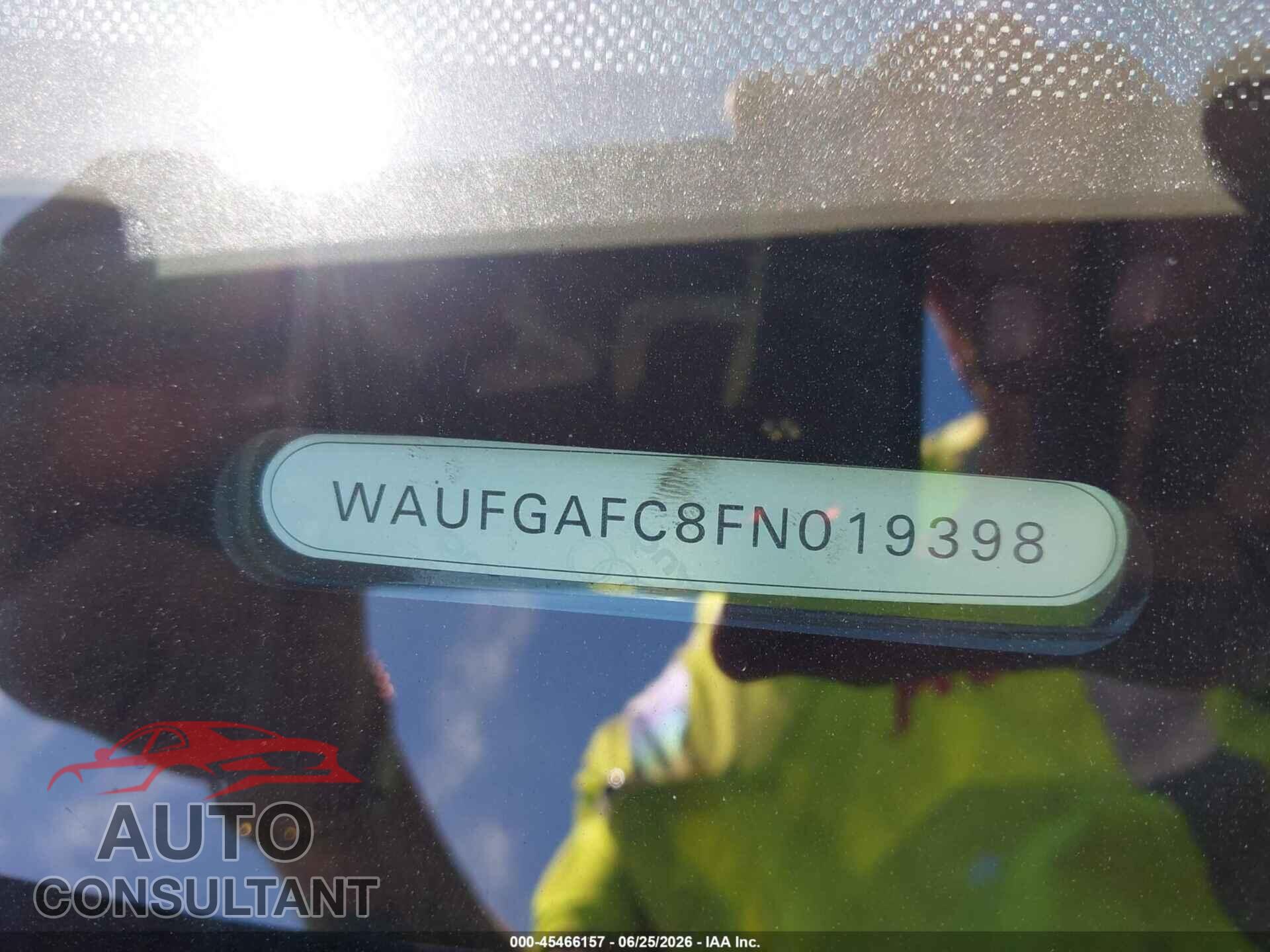 AUDI A6 2015 - WAUFGAFC8FN019398