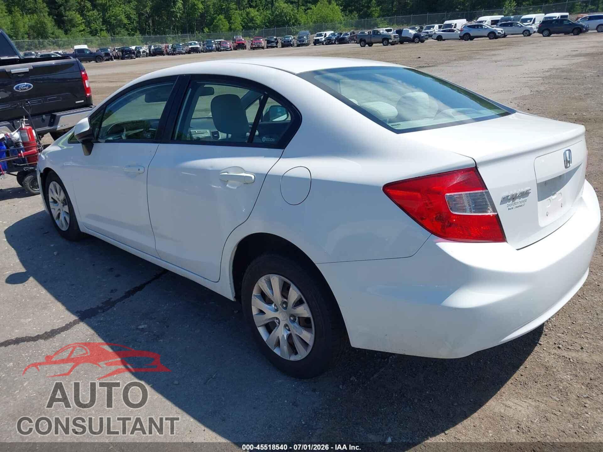 HONDA CIVIC 2012 - 2HGFB2F56CH558262
