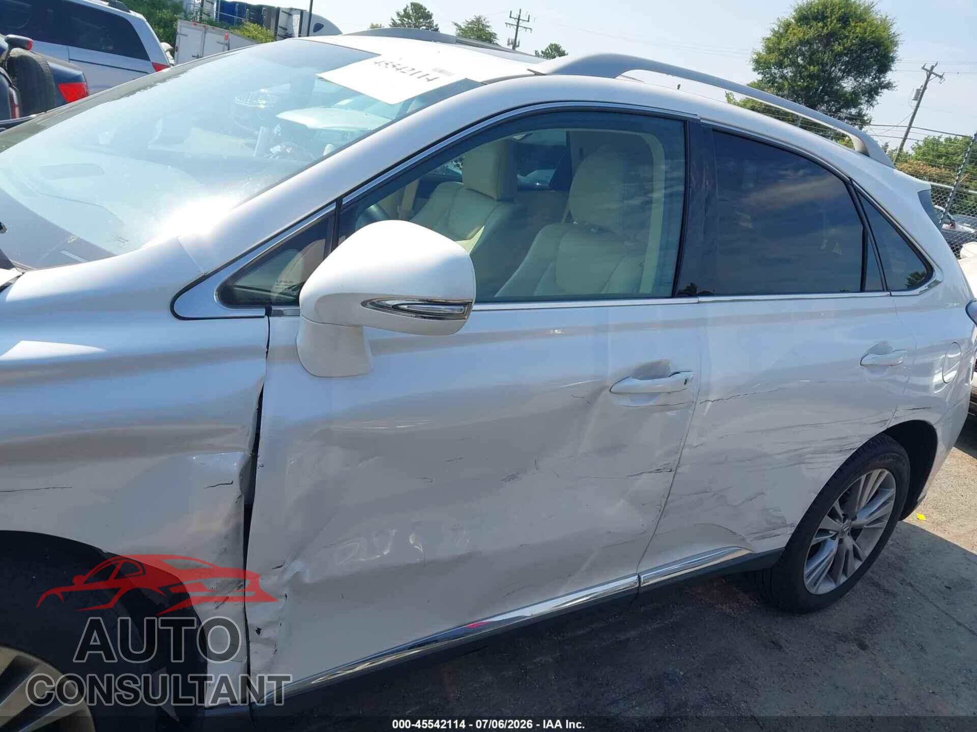 LEXUS RX 350 2013 - 2T2ZK1BA1DC107336