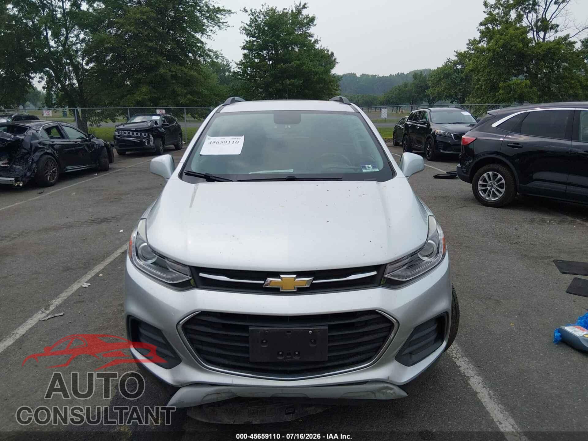 CHEVROLET TRAX 2017 - KL7CJLSB8HB227802