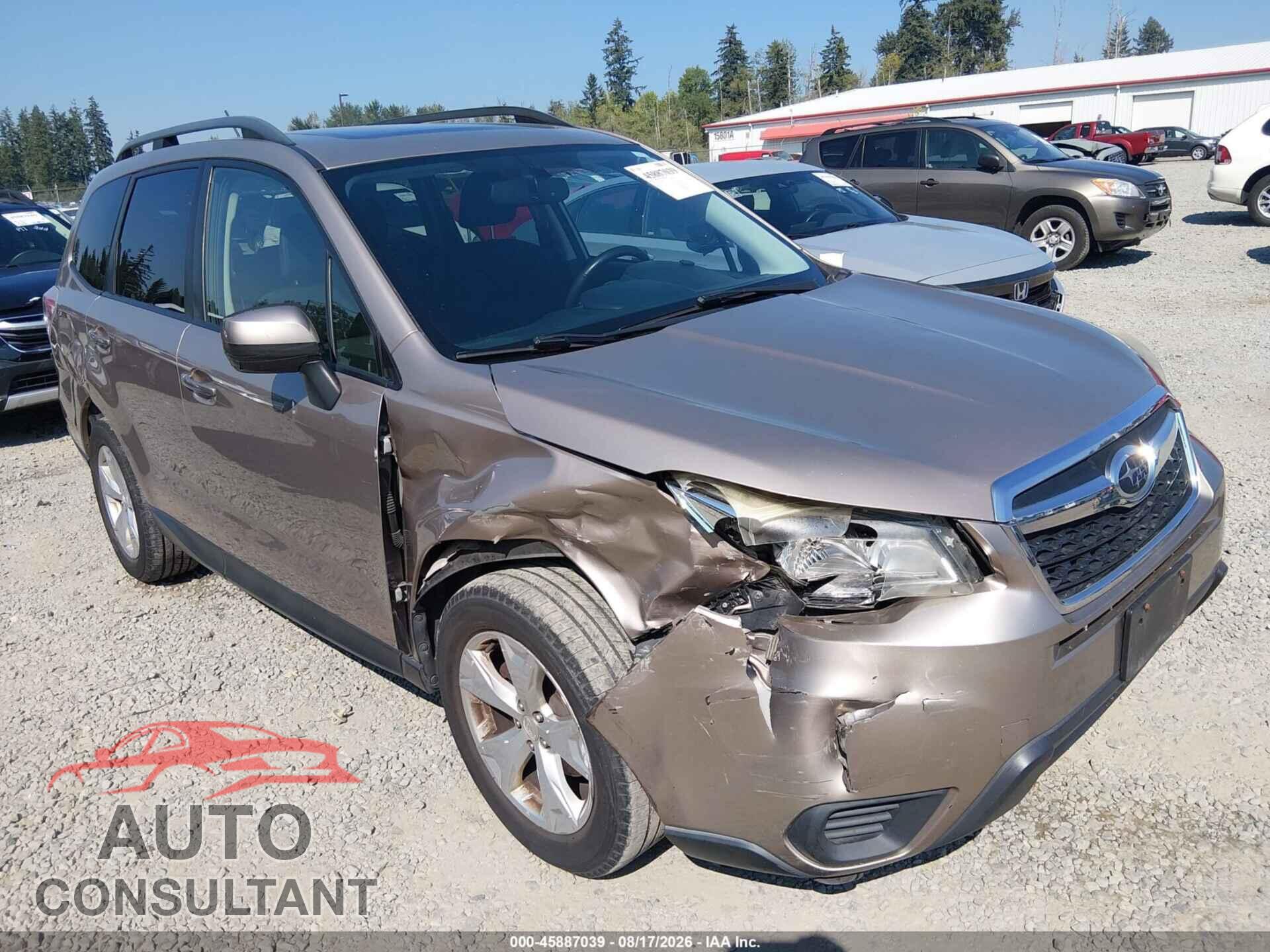 SUBARU FORESTER 2014 - JF2SJAEC8EH516213