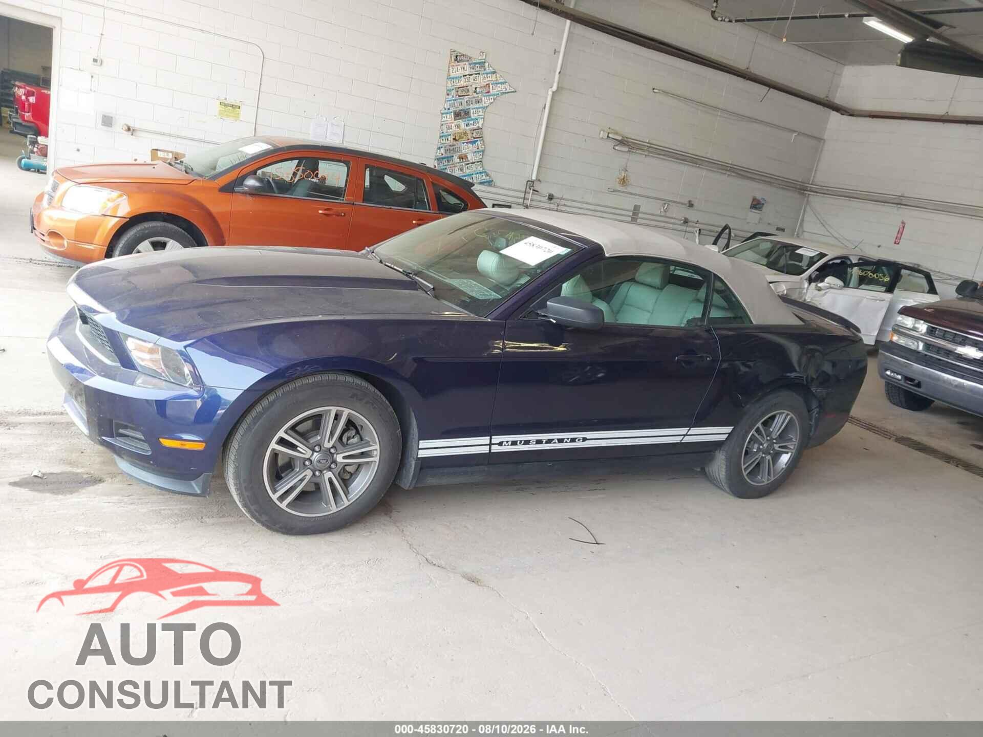 FORD MUSTANG 2012 - 1ZVBP8EM5C5286317