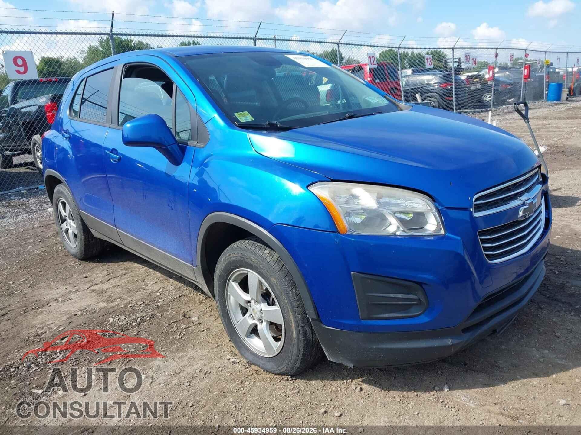 CHEVROLET TRAX 2015 - KL7CJPSB2FB093213
