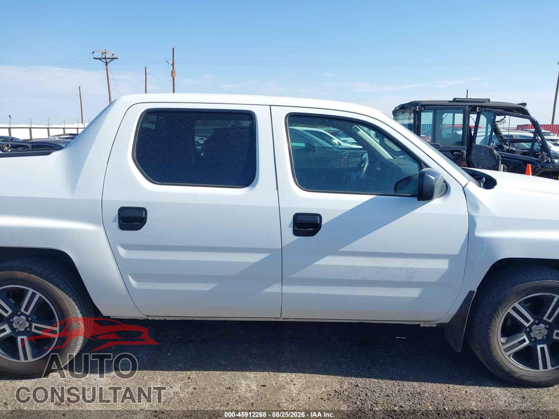 HONDA RIDGELINE 2013 - 5FPYK1F70DB011604