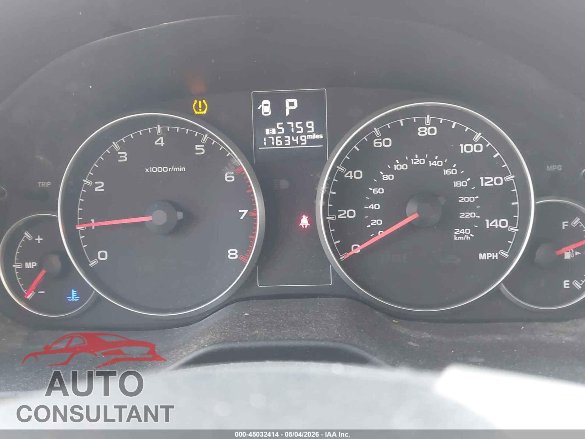 SUBARU OUTBACK 2013 - 4S4BRBCC7D3239836