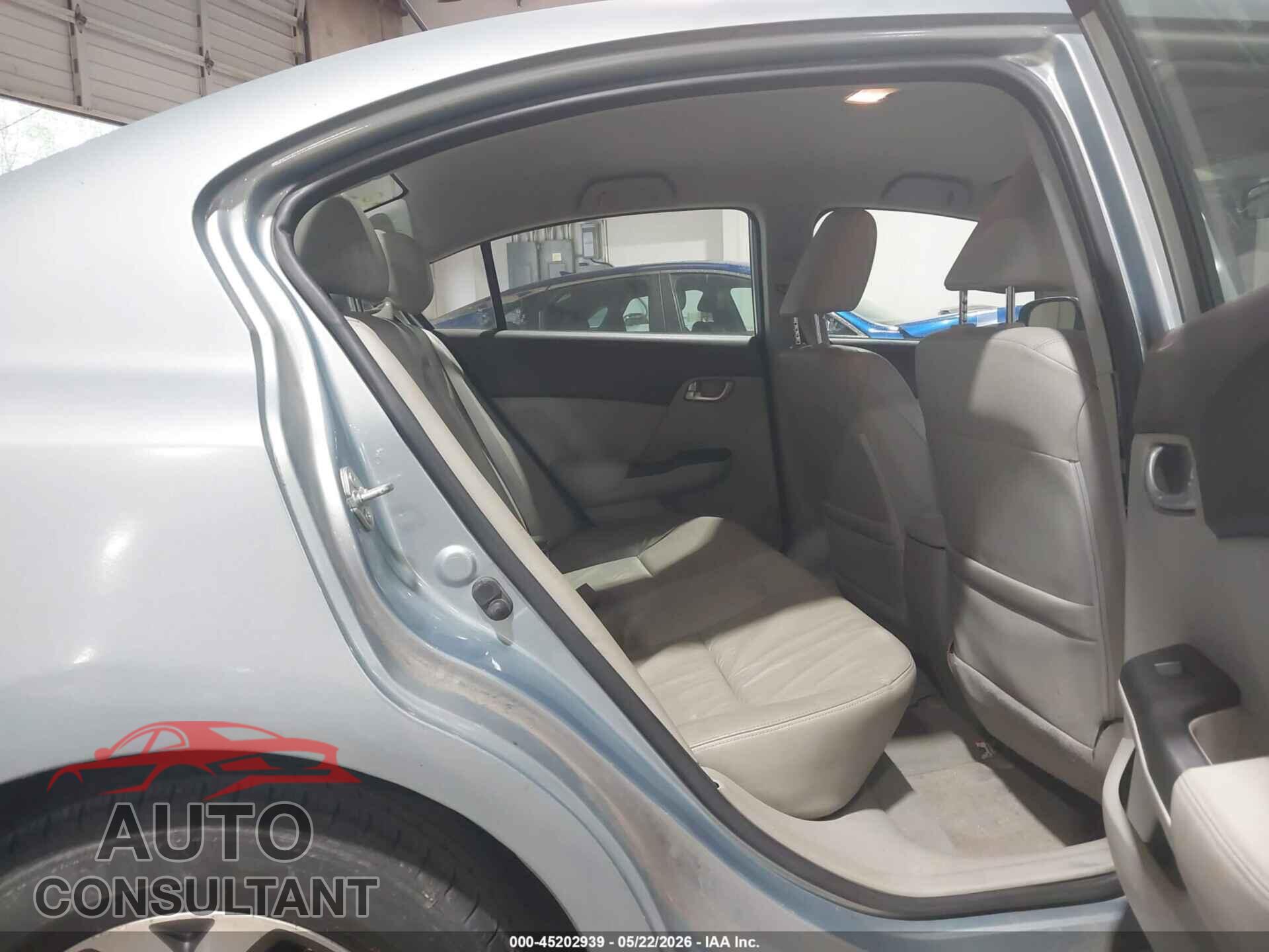 HONDA CIVIC HYBRID 2012 - JHMFB4F38CS010389