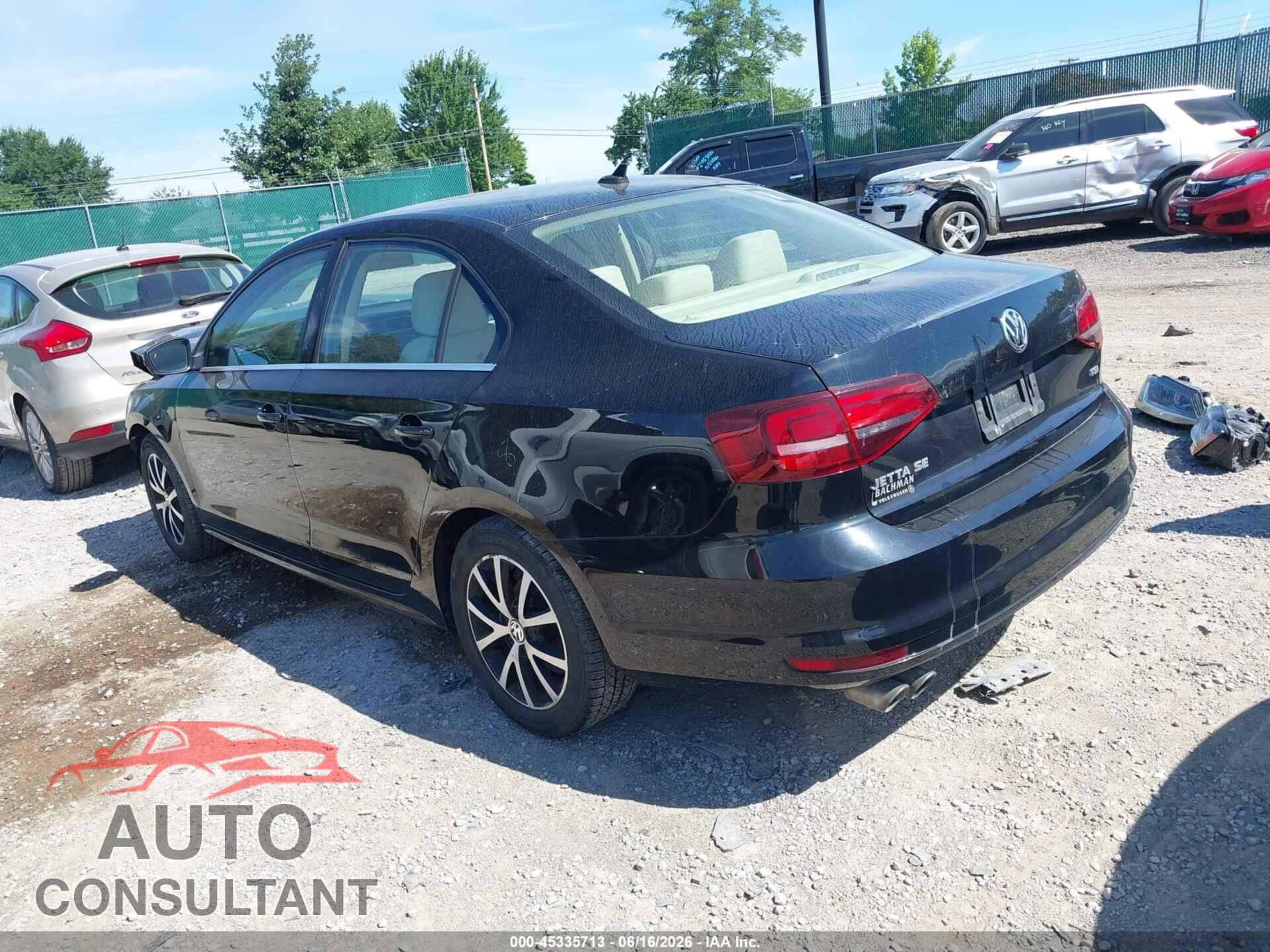 VOLKSWAGEN JETTA 2017 - 3VWDB7AJ5HM230506