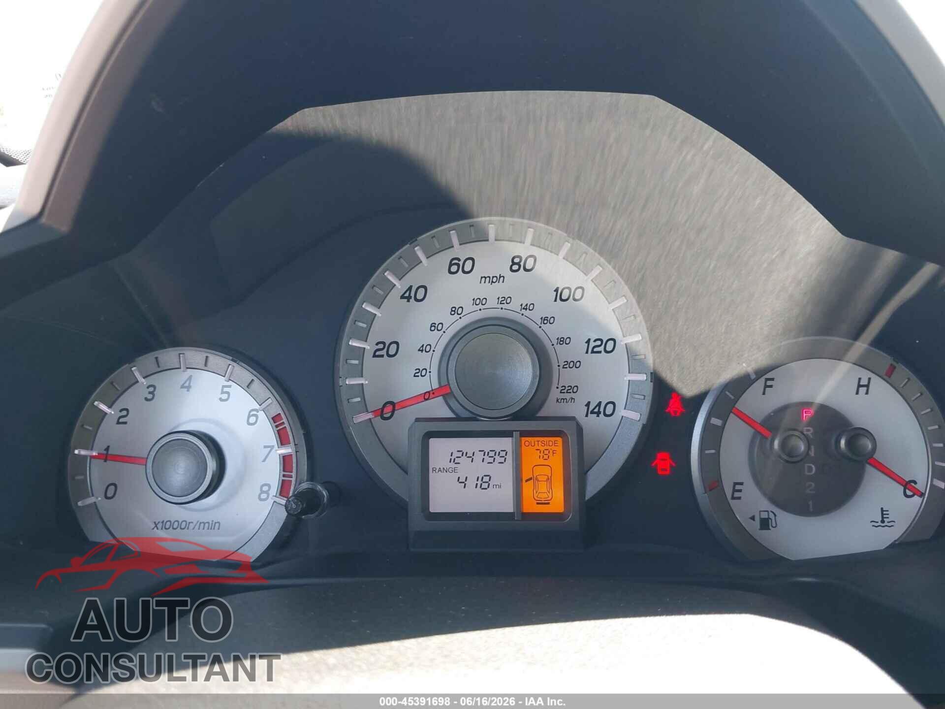 HONDA PILOT 2012 - 5FNYF4H57CB050022