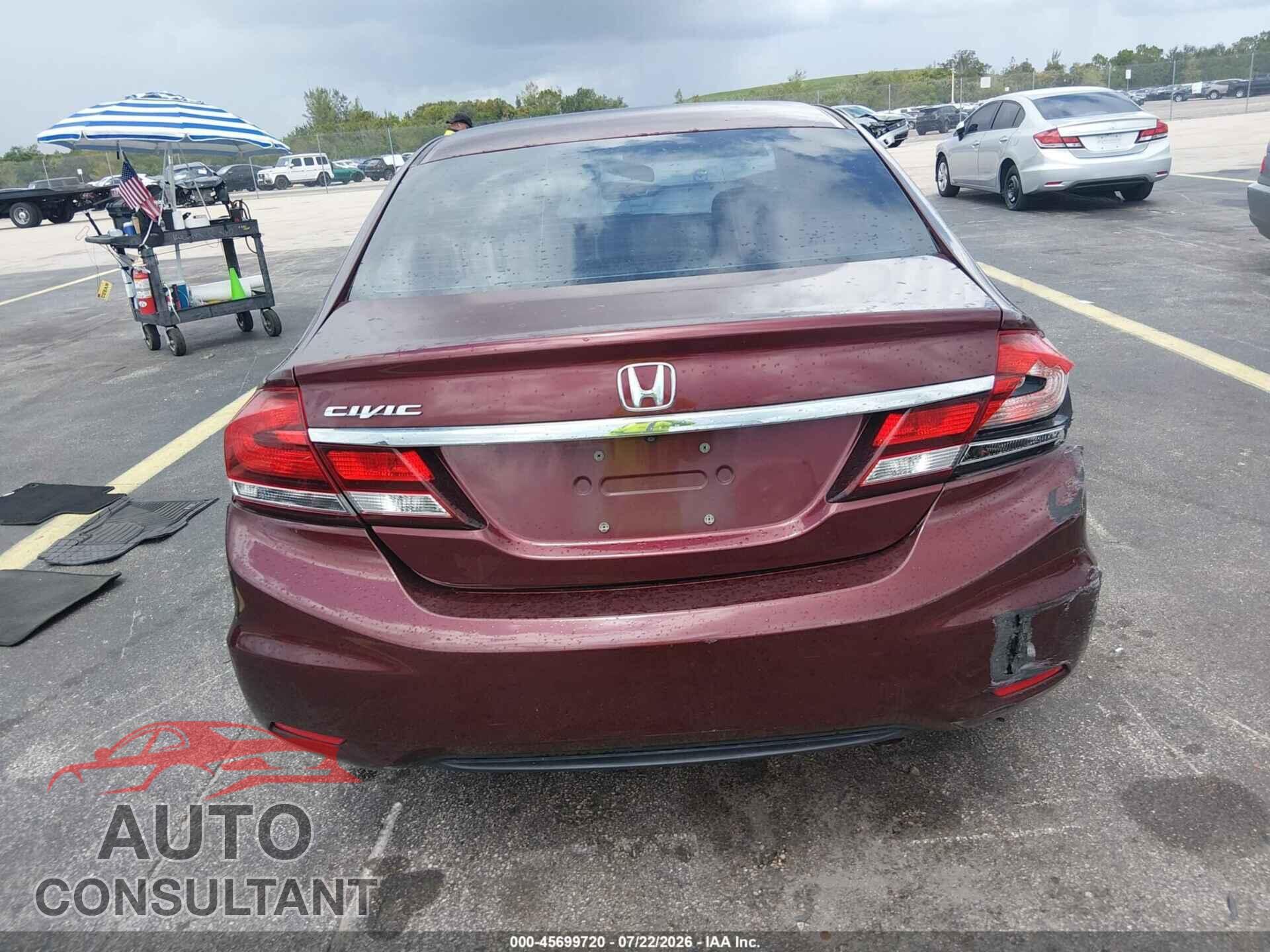 HONDA CIVIC 2014 - 19XFB2F58EE080066