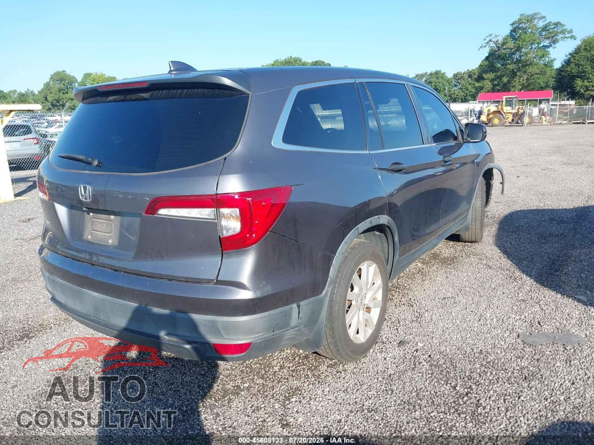 HONDA PILOT 2019 - 5FNYF5H17KB009763
