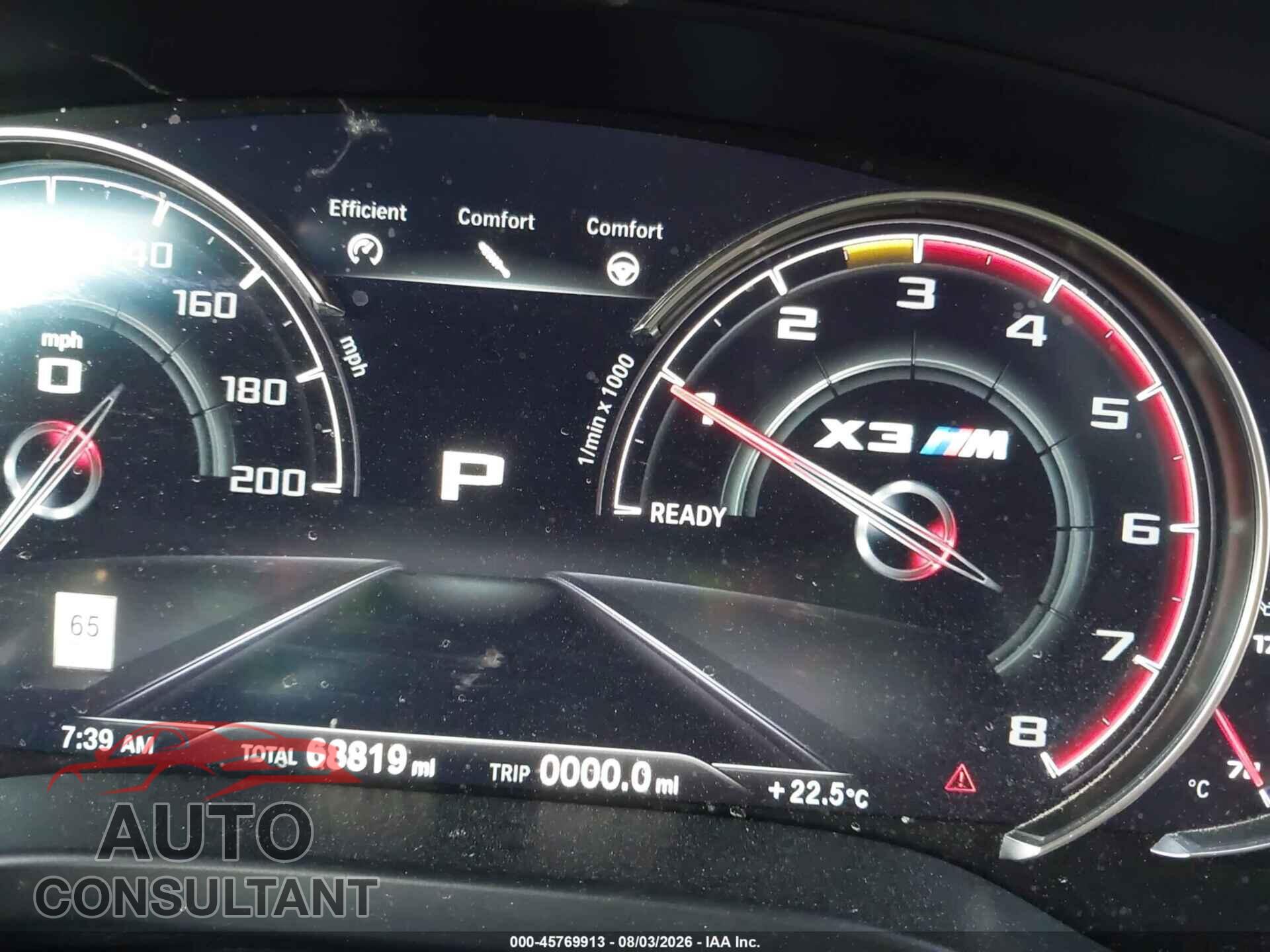 BMW X3 M 2020 - 5YMTS0C02LLT10843