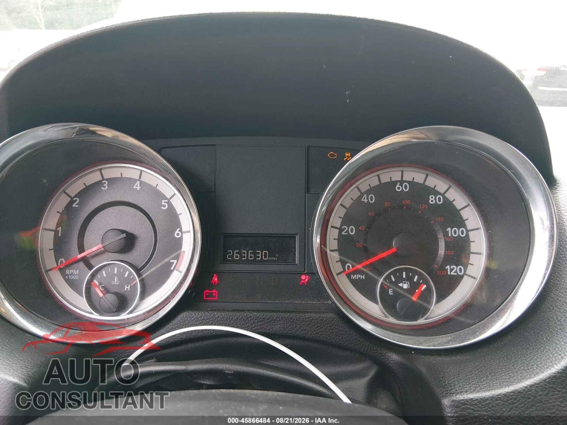 DODGE GRAND CARAVAN 2013 - 2C4RDGCG1DR548520