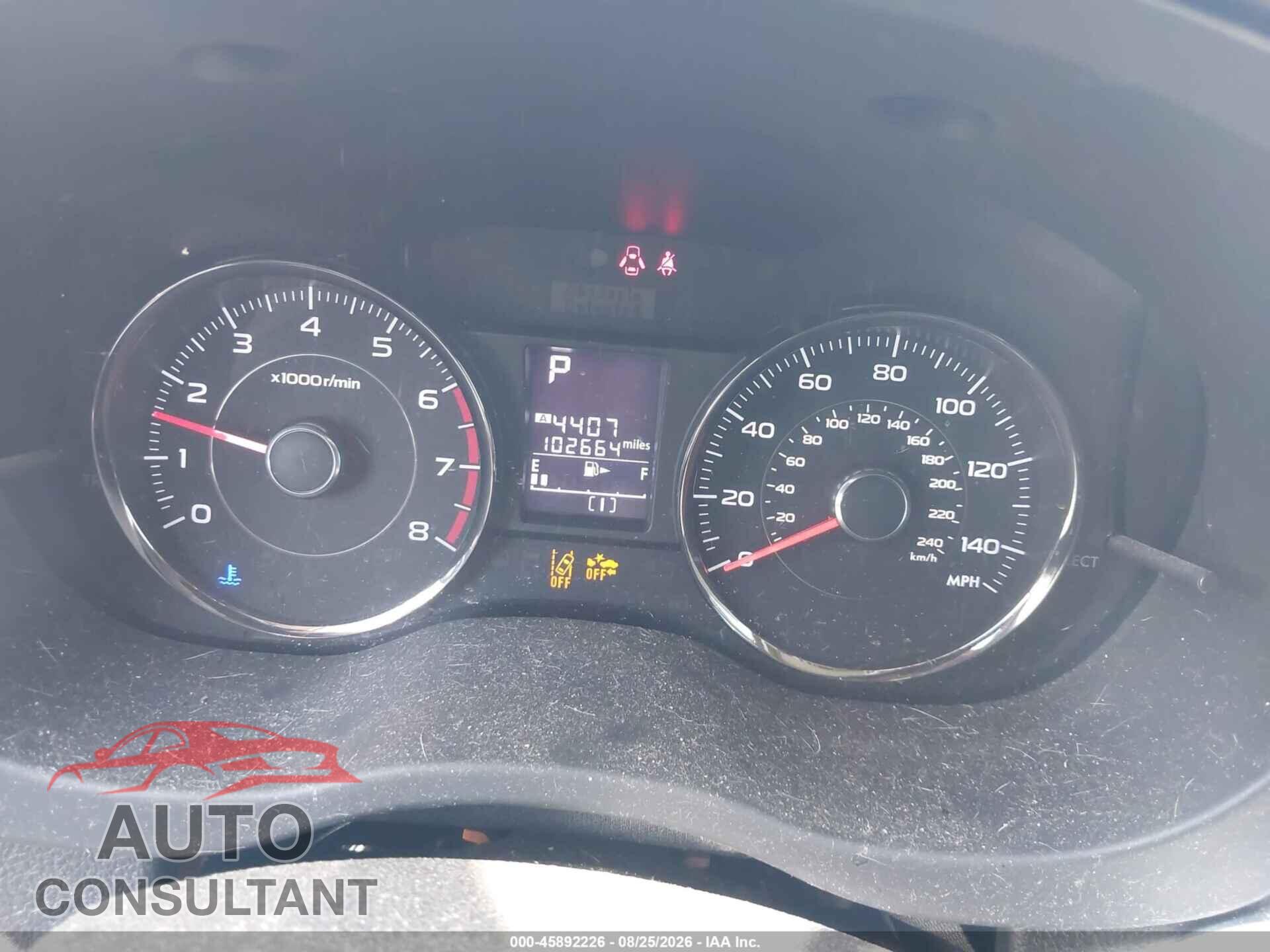 SUBARU FORESTER 2015 - JF2SJGWCXFH819156