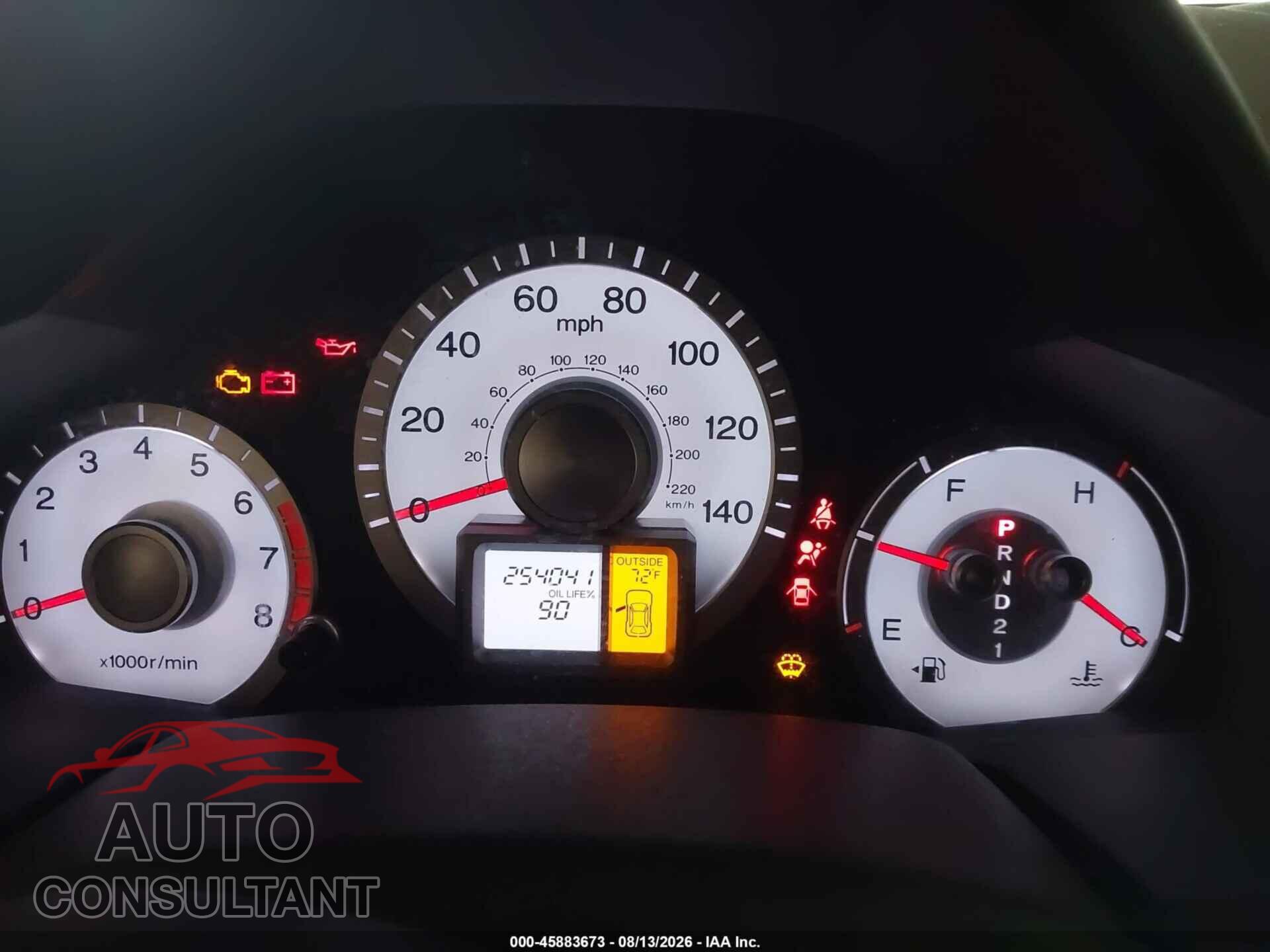 HONDA PILOT 2009 - 5FNYF48529B017163