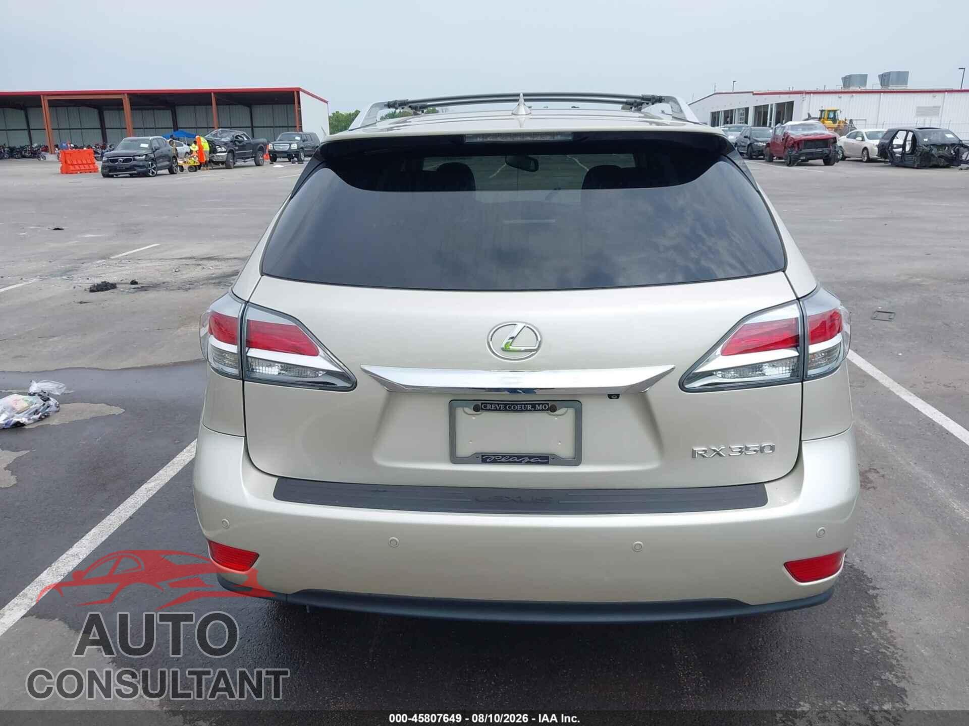 LEXUS RX 350 2015 - 2T2BK1BA0FC327006