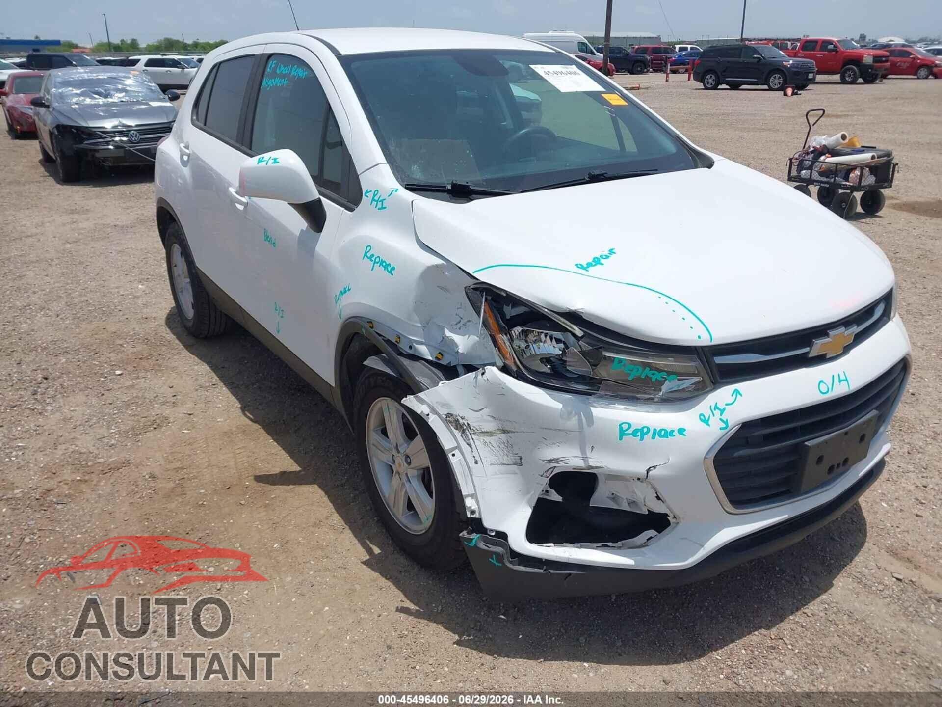 CHEVROLET TRAX 2020 - KL7CJKSB1LB040596