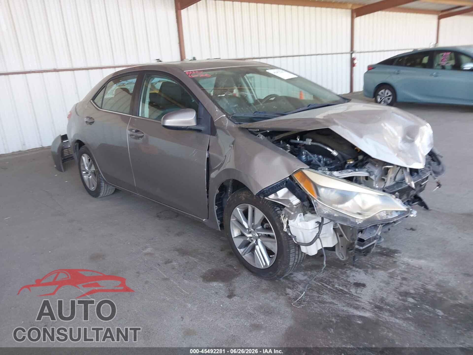 TOYOTA COROLLA 2015 - 5YFBPRHE7FP217746