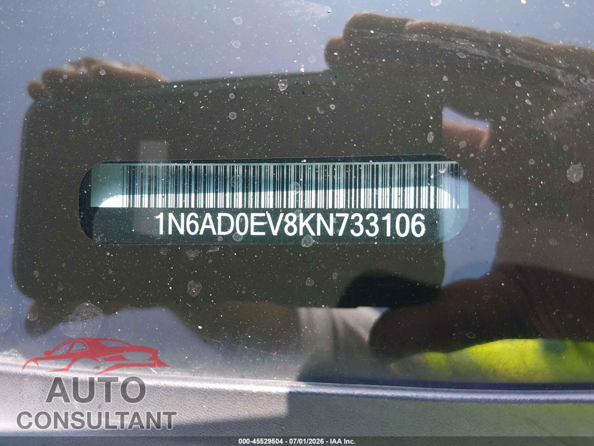NISSAN FRONTIER 2019 - 1N6AD0EV8KN733106