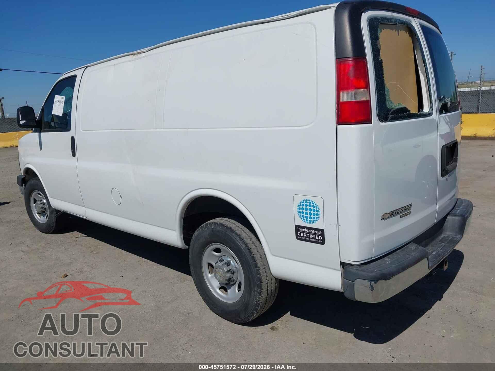 CHEVROLET EXPRESS 3500 2013 - 1GCZGTCG0D1174647