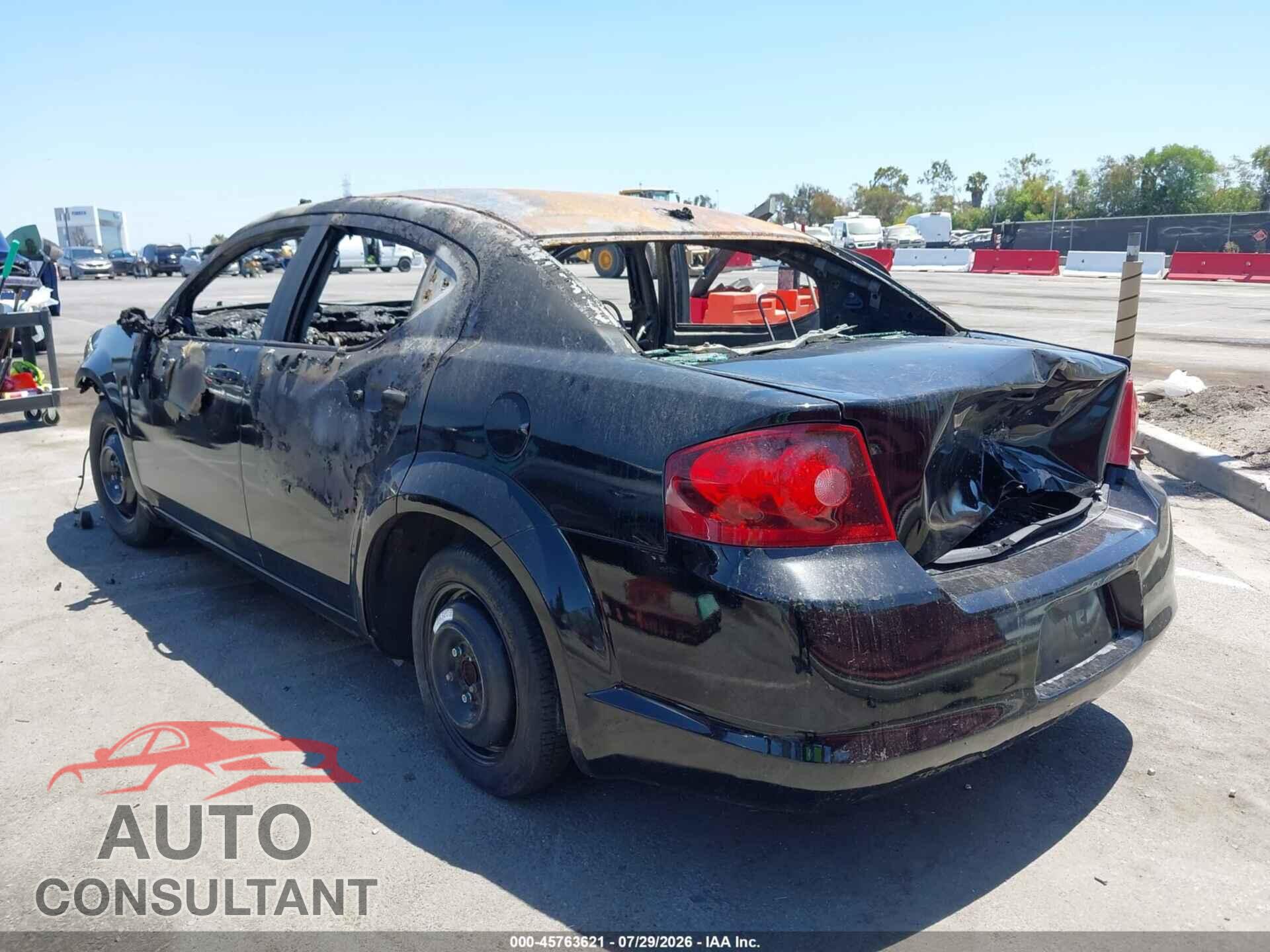 DODGE AVENGER 2013 - 1C3CDZAB5DN632446
