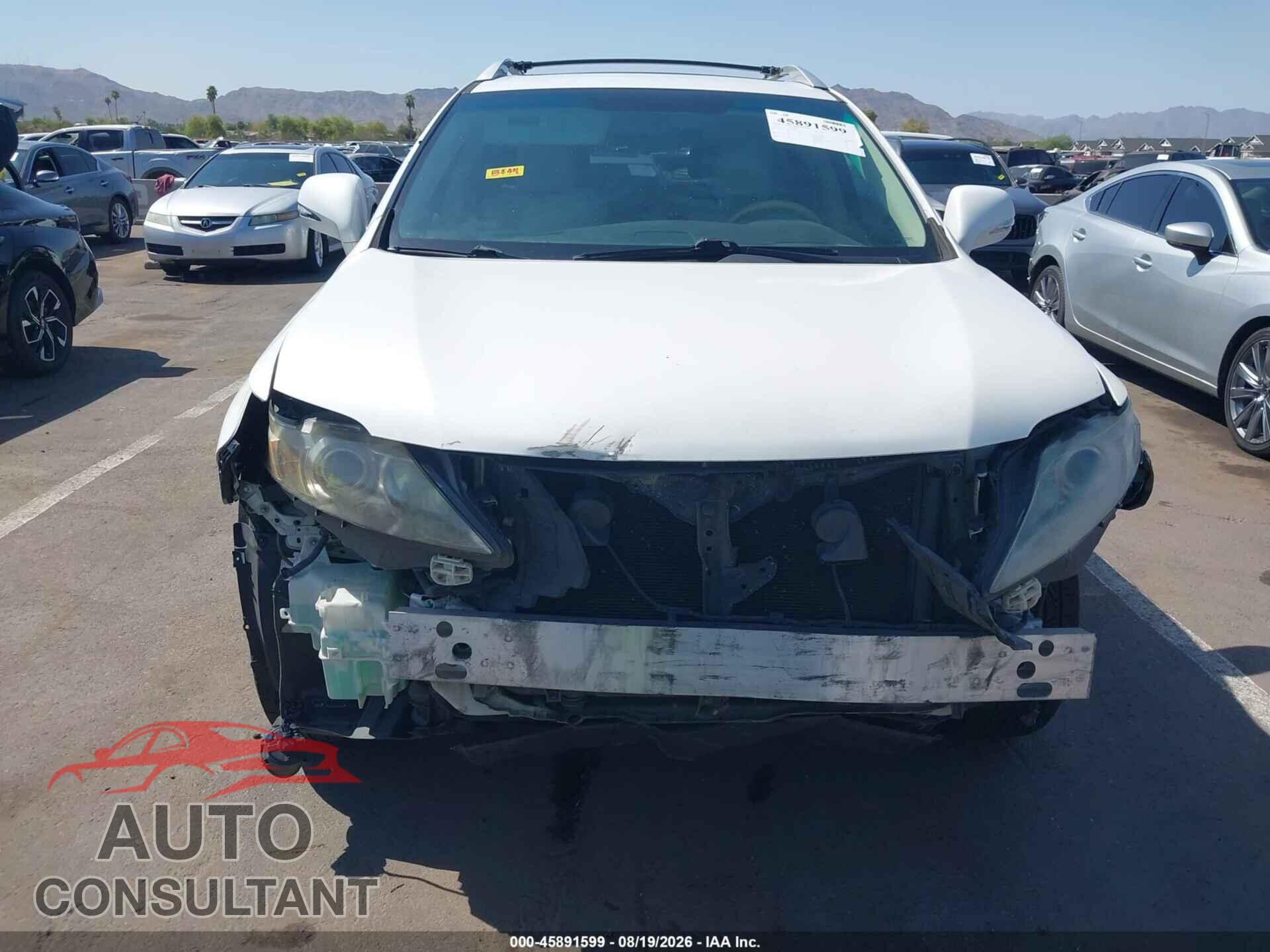 LEXUS RX 350 2012 - 2T2ZK1BA9CC068476