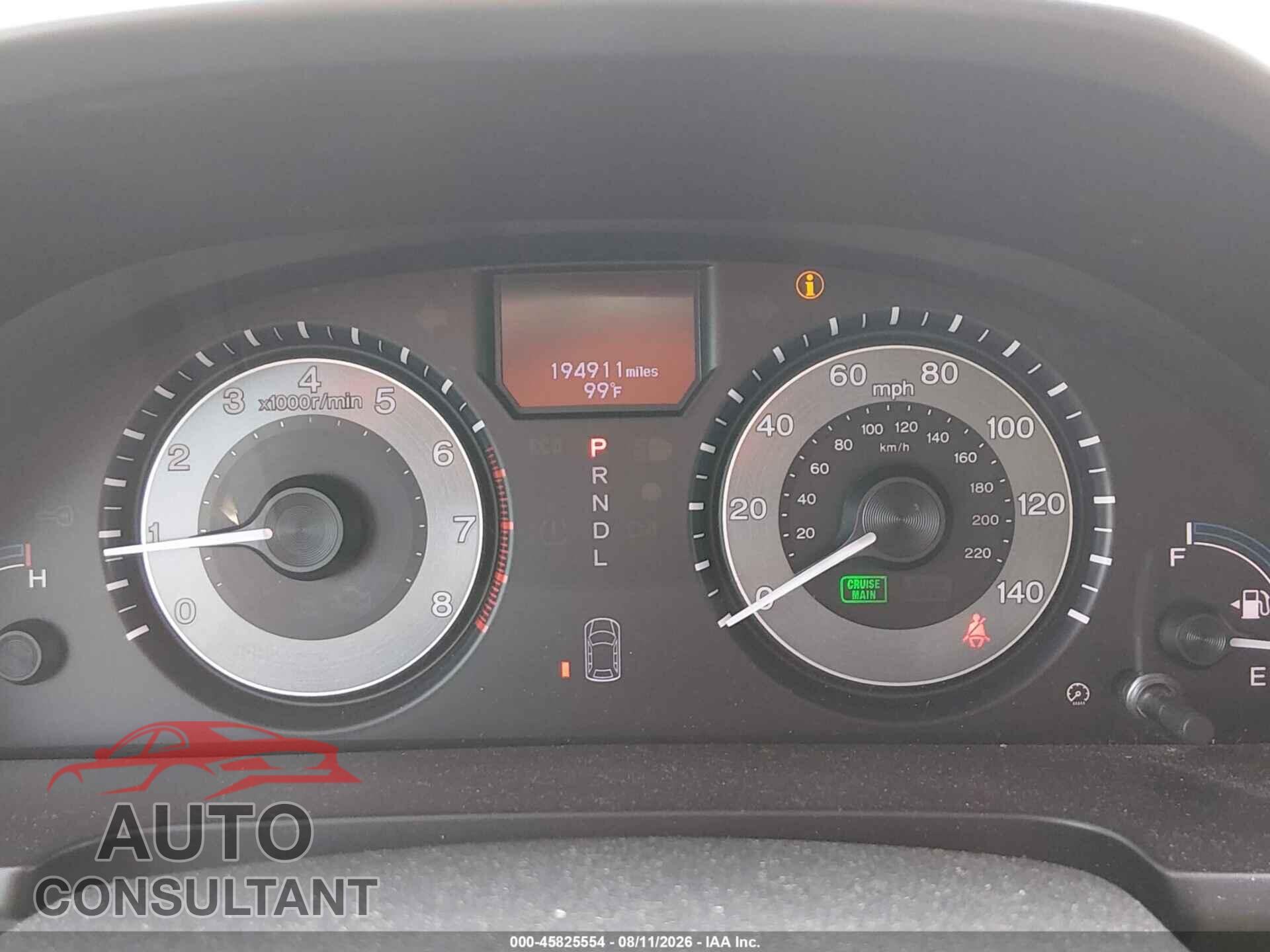 HONDA ODYSSEY 2012 - 5FNRL5H96CB007541