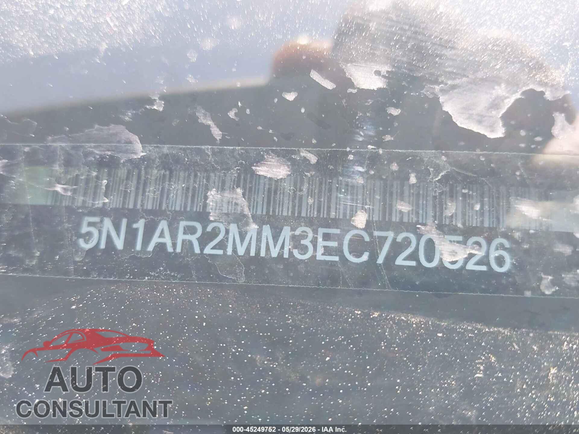 NISSAN PATHFINDER 2014 - 5N1AR2MM3EC720526