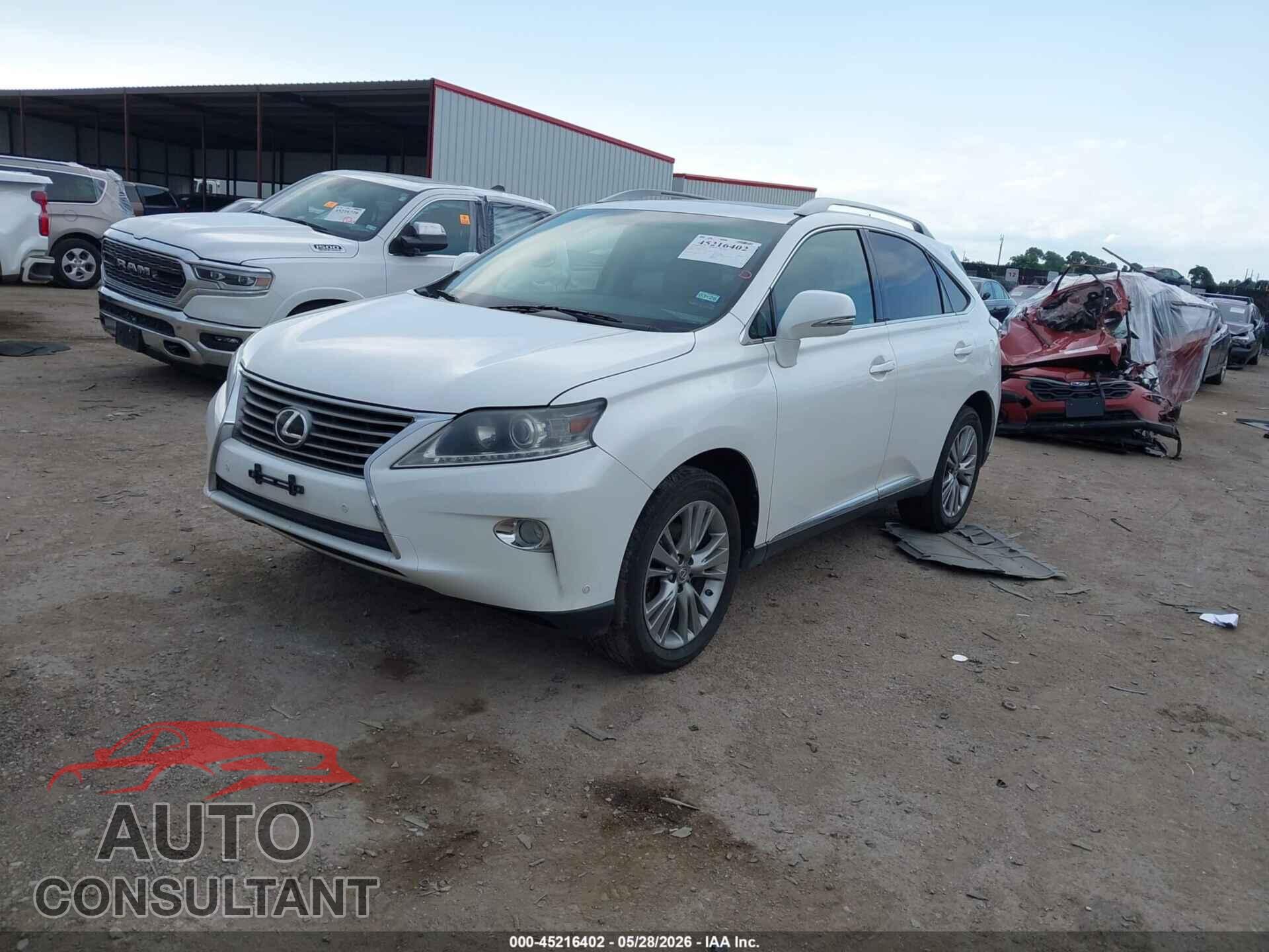 LEXUS RX 350 2013 - 2T2ZK1BA5DC122986
