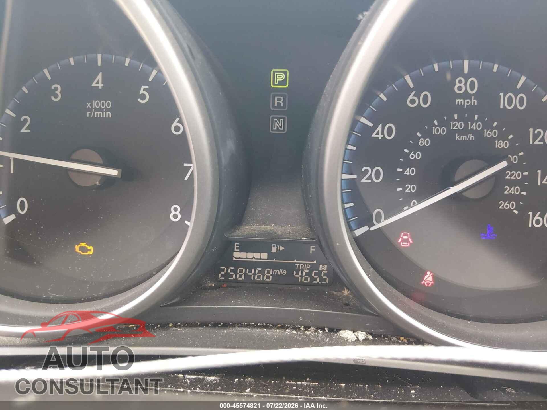 MAZDA MAZDA3 2012 - JM1BL1V75C1618098