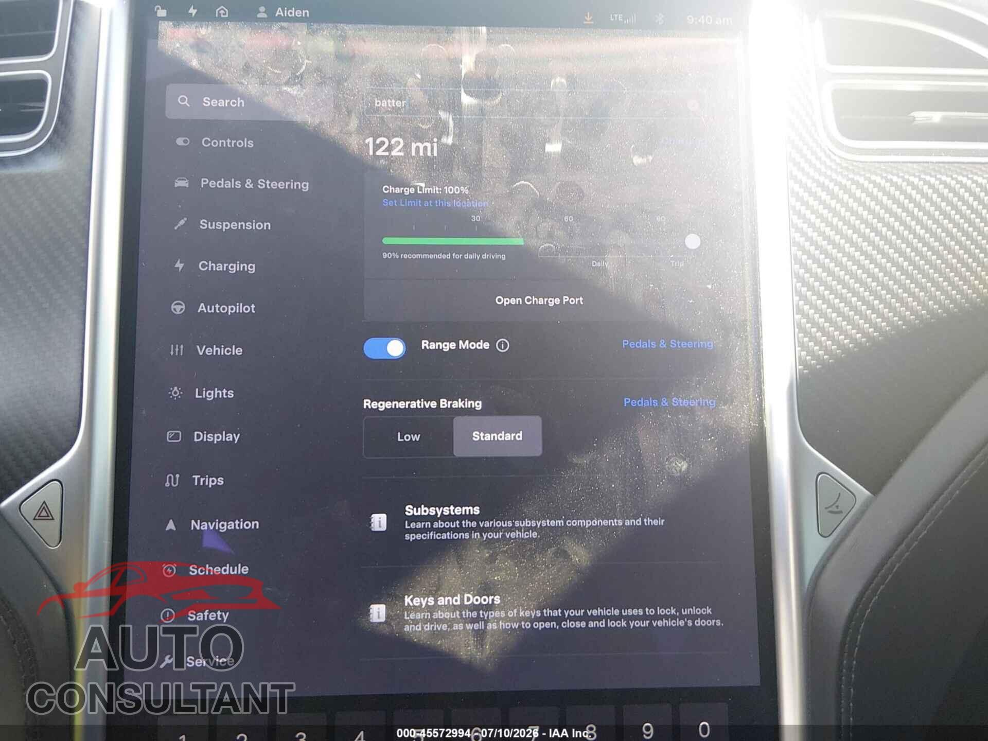 TESLA MODEL S 2017 - 5YJSA1E4XHF199045