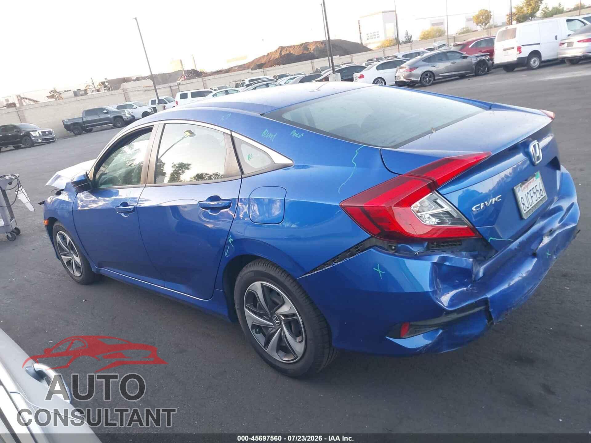 HONDA CIVIC 2019 - 19XFC2F65KE203775