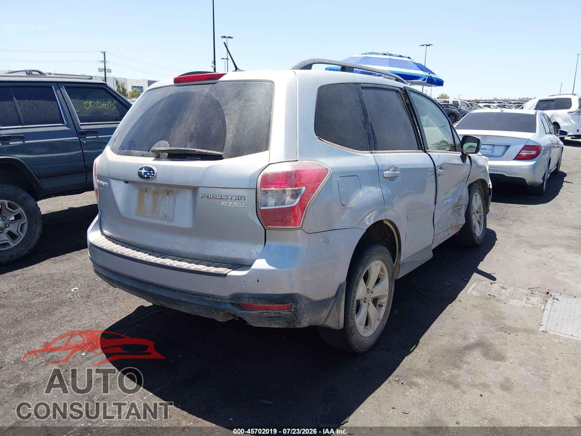 SUBARU FORESTER 2015 - JF2SJAGC9FH596376