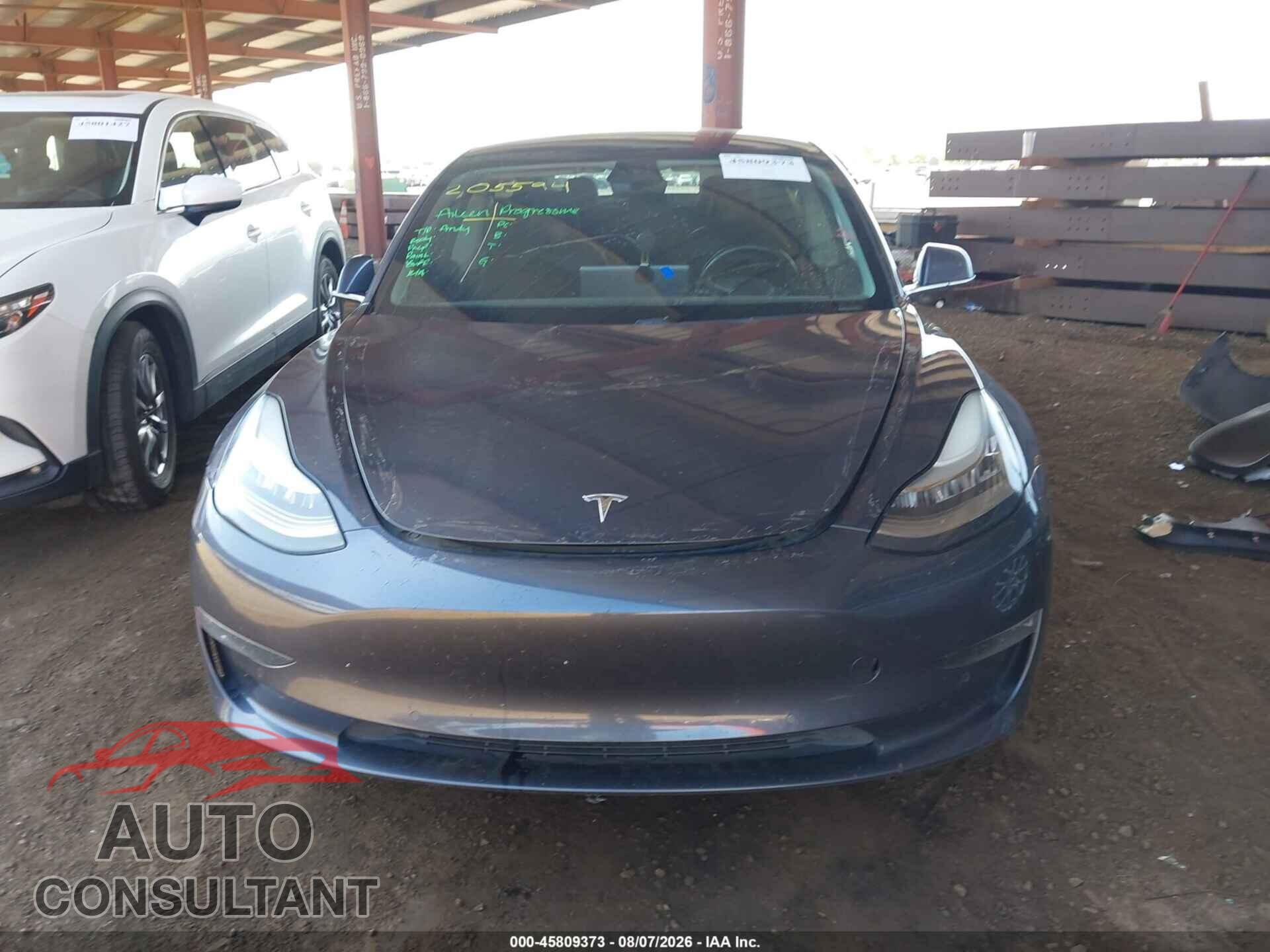 TESLA MODEL 3 2019 - 5YJ3E1EB0KF205594