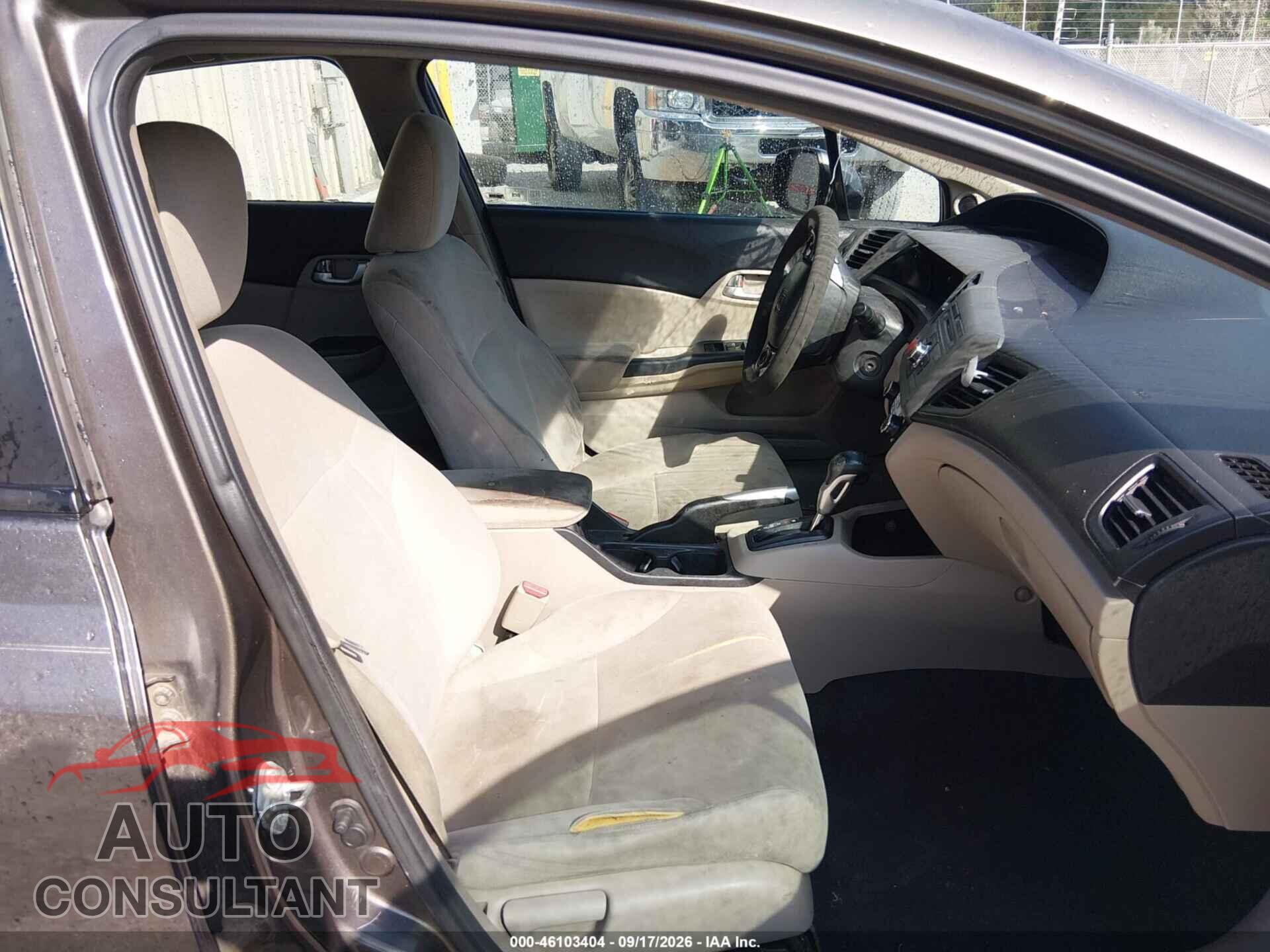 HONDA CIVIC 2012 - 2HGFB2F86CH540189