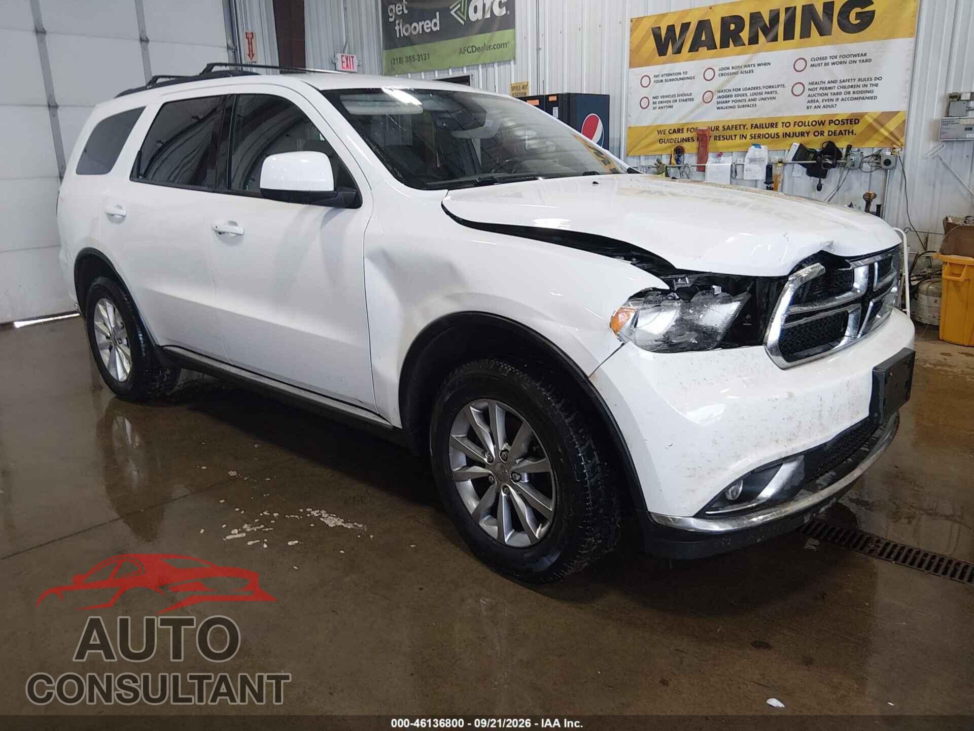 DODGE DURANGO 2017 - 1C4RDJAG7HC817229