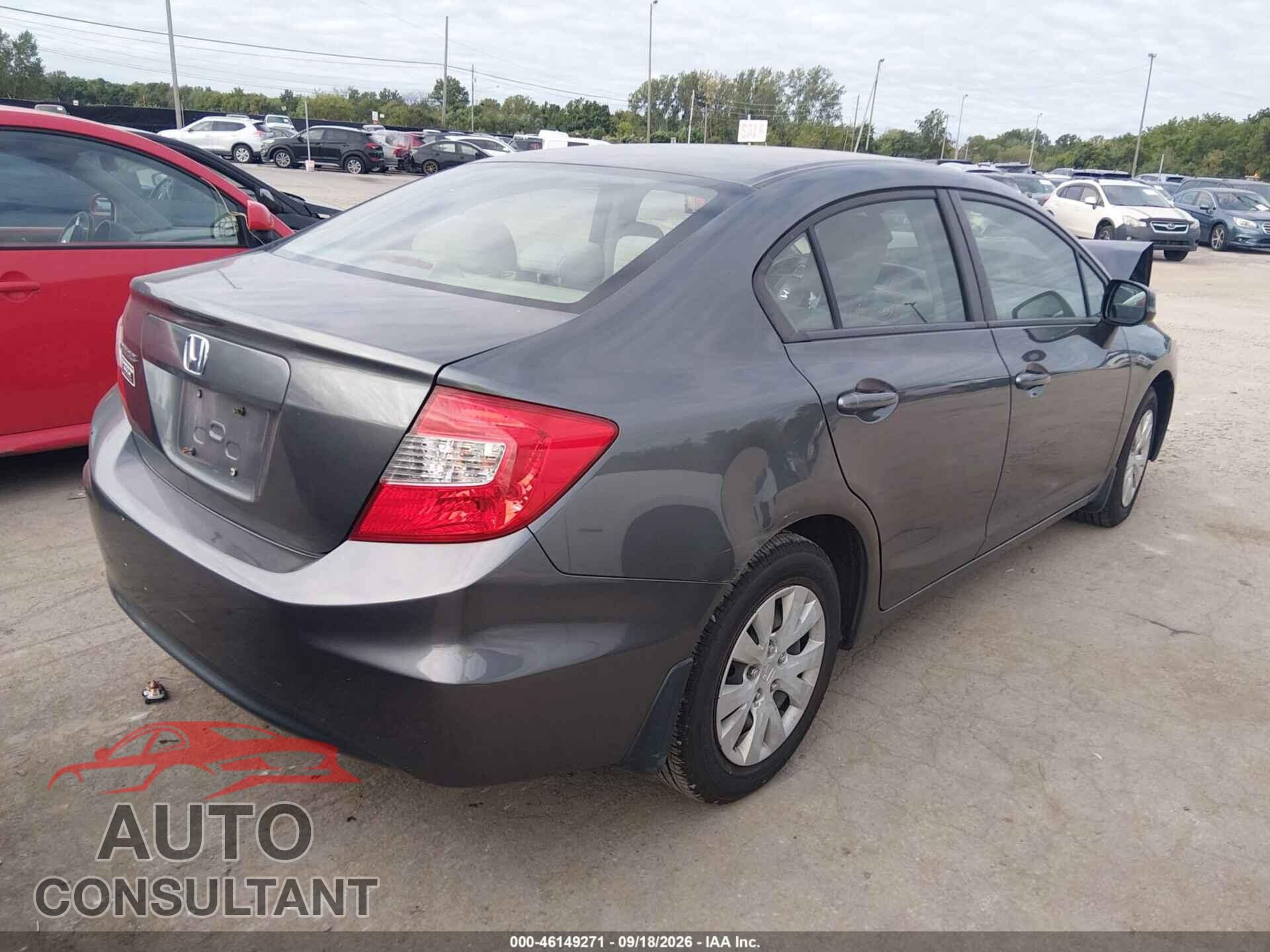 HONDA CIVIC 2012 - JHMFB2F55CS000800