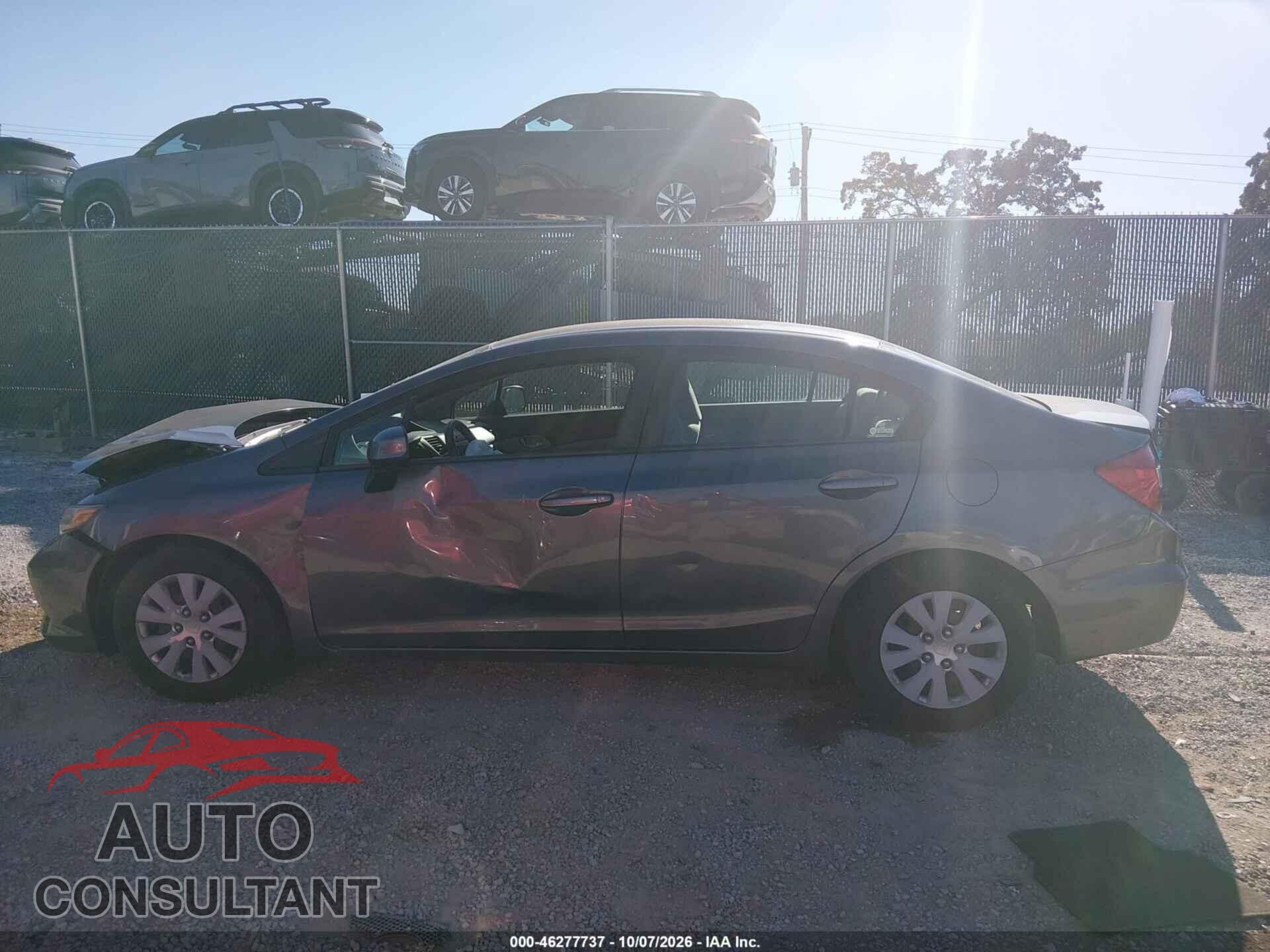 HONDA CIVIC 2012 - 19XFB2F56CE381819