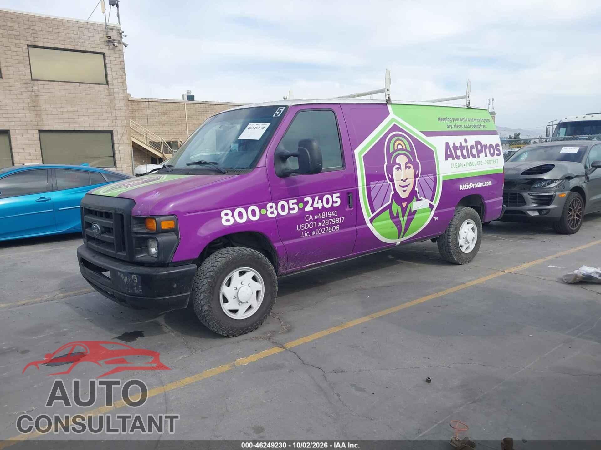 FORD E-250 2012 - 1FTNE2EL0CDB25292